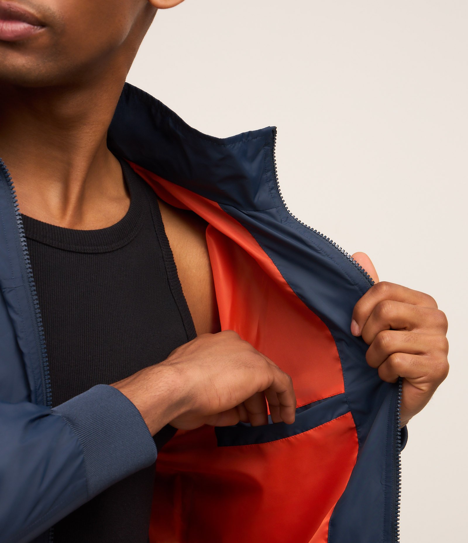 Jaqueta Quebra-Vento com Capuz e Estampa Nasa Azul 6