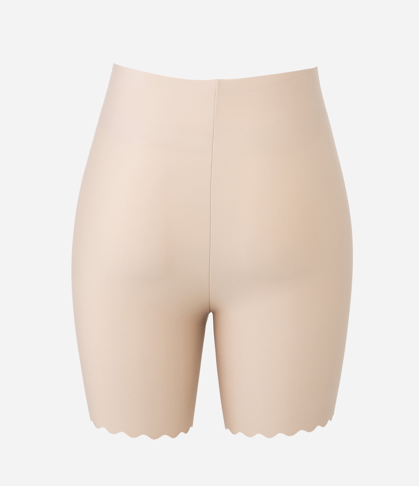 Bermuda Modeladora em Microfibra Com Borda Nuvem Bege 5