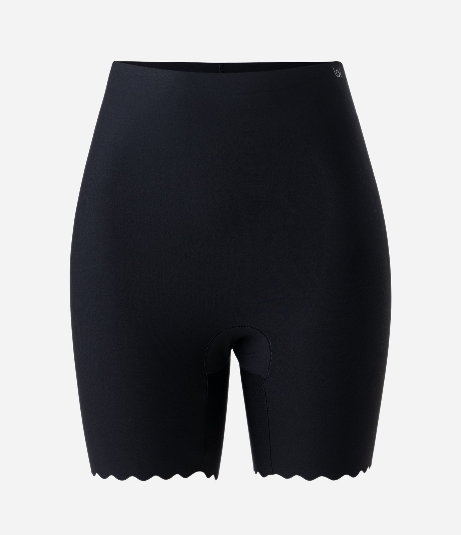 Bermuda Modeladora em Microfibra Com Borda Nuvem Preto 4