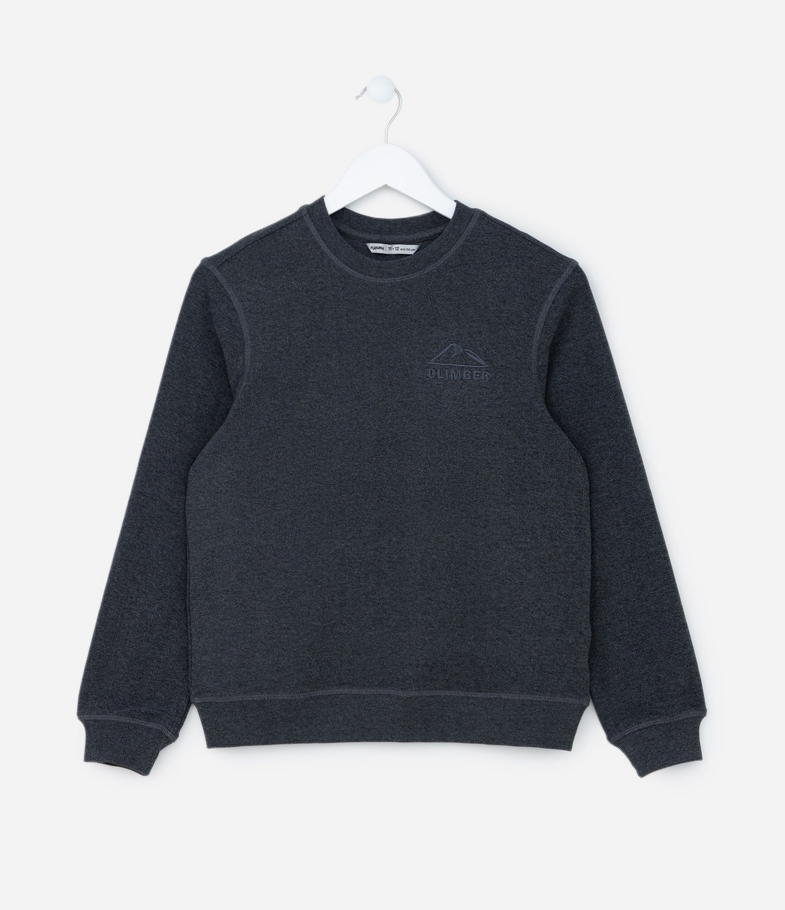 Blusão Infantil com Bordado Montanhas - Tam 5 a 14 Anos Preto 1