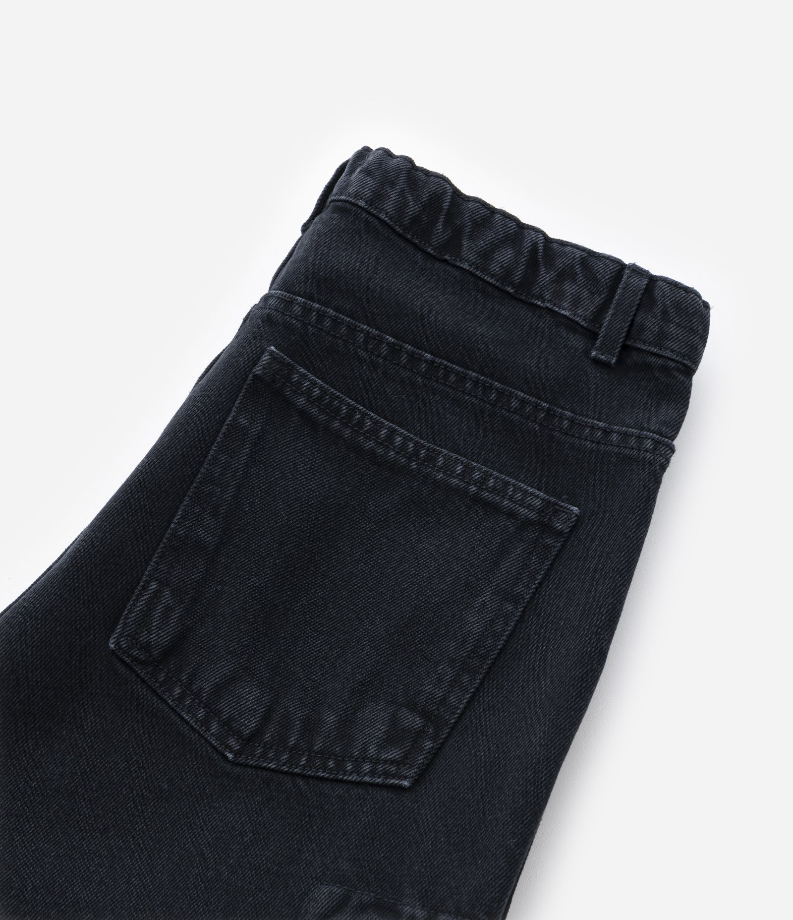 Calça Baggy Infantil em Jeans com Bolsos Cargo - Tam 5 a 14 Anos Preto 6