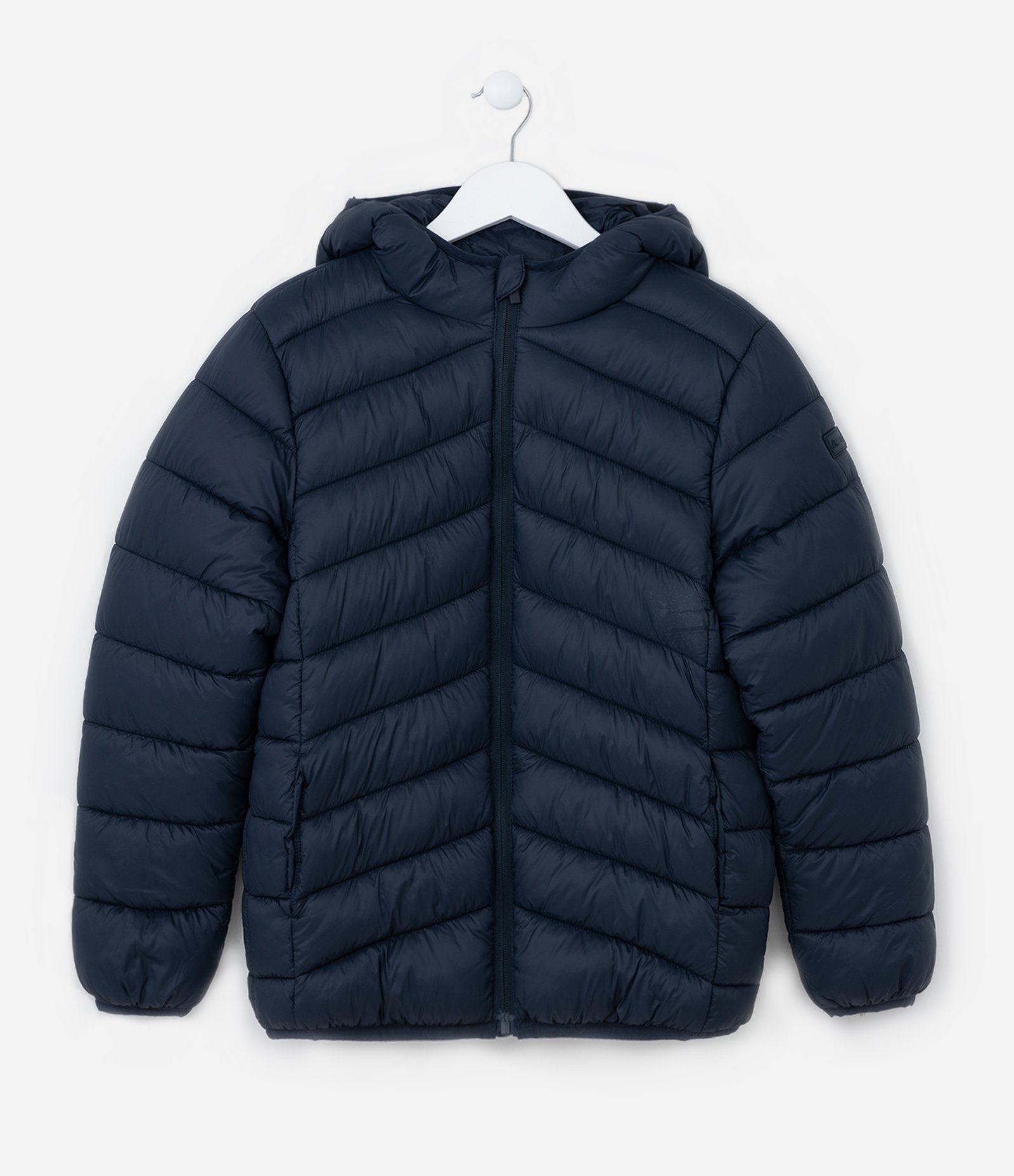 Jaqueta Ultraleve Infantil com Capuz - Tam 5 a 14 Anos Azul 1