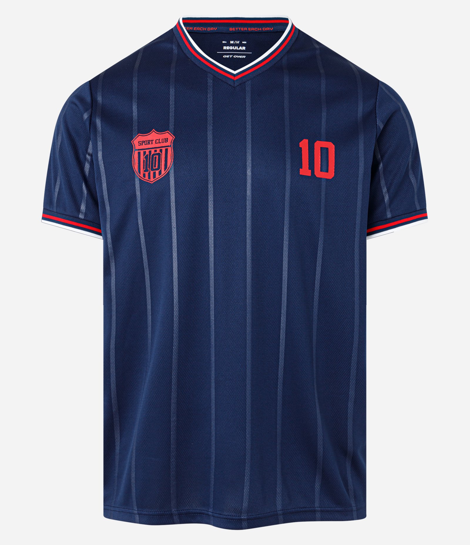 Camiseta Esportiva em Tecnologia Dry de Futebol com Estampa de Sport Club Azul 6