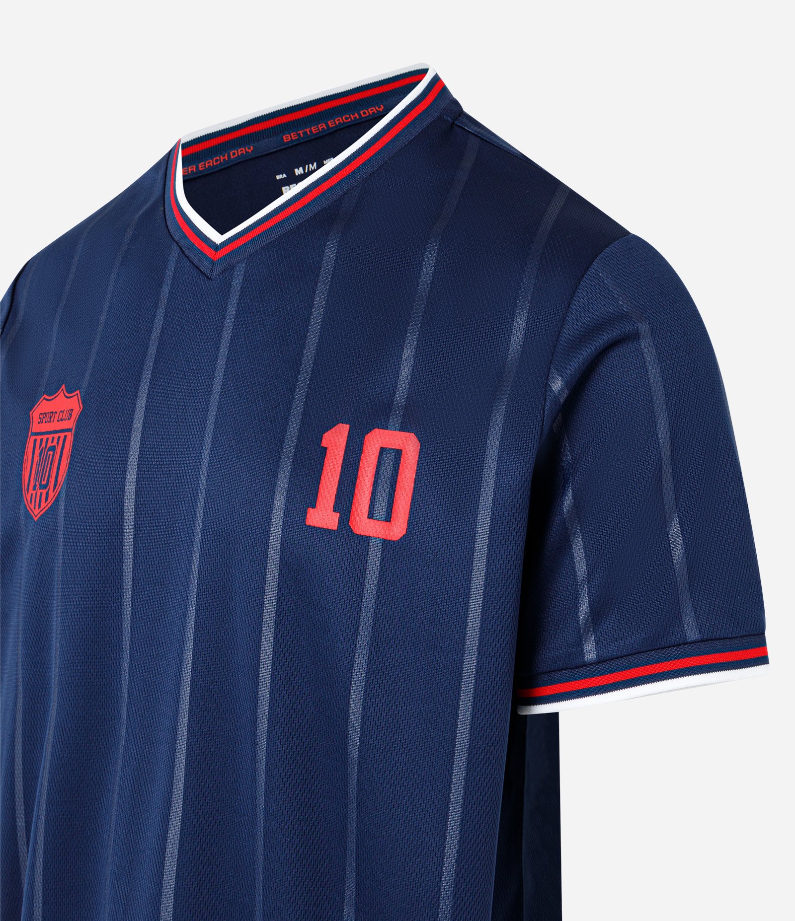 Camiseta Esportiva em Tecnologia Dry de Futebol com Estampa de Sport Club Azul 7