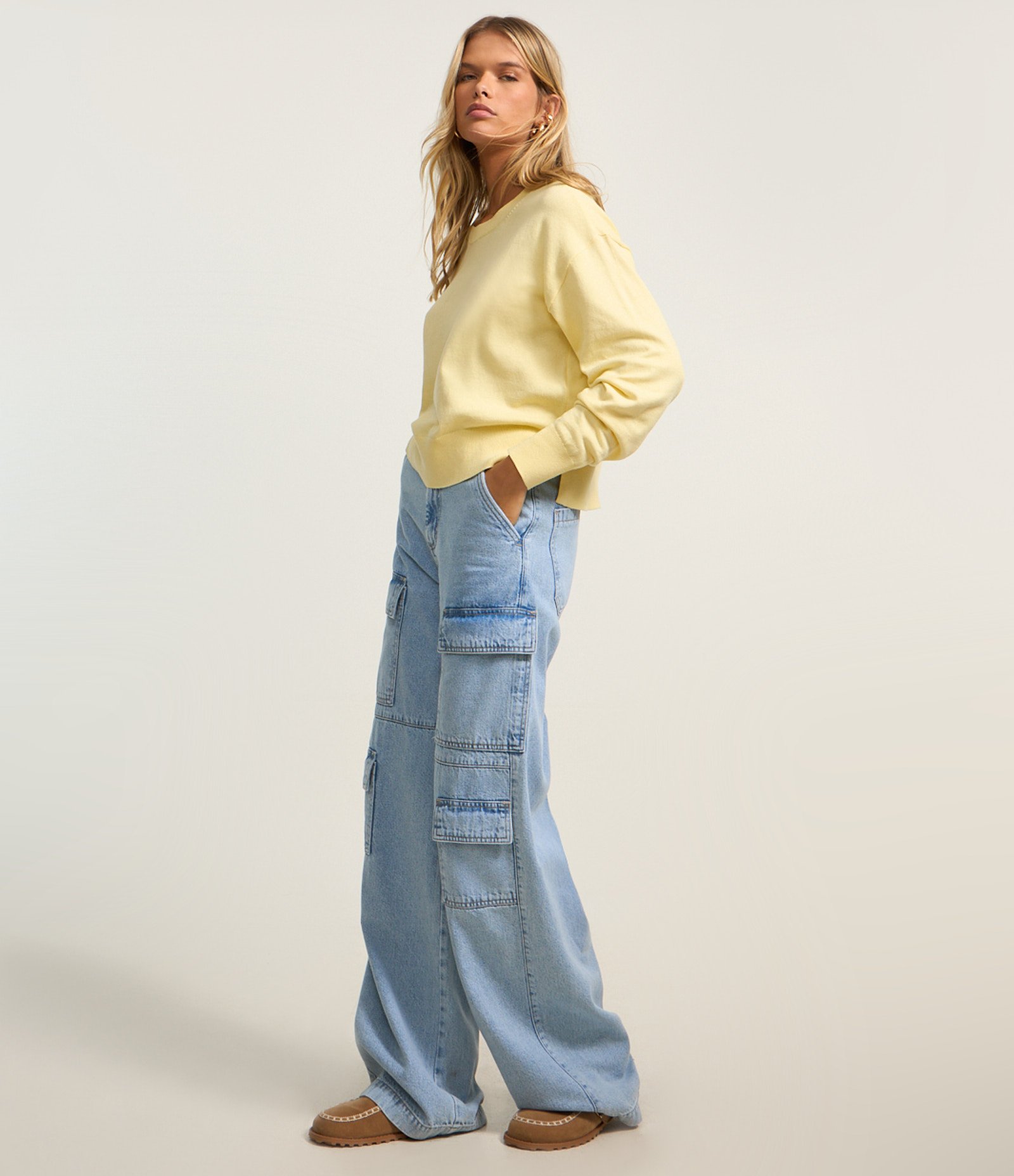 Suéter Boxy em Tricô com Gola Redonda 2