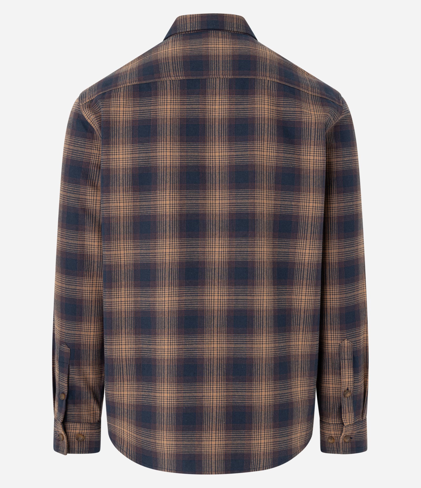 Camisa Comfort em Flanela com Estampa Xadrez Azul/Marrom 6