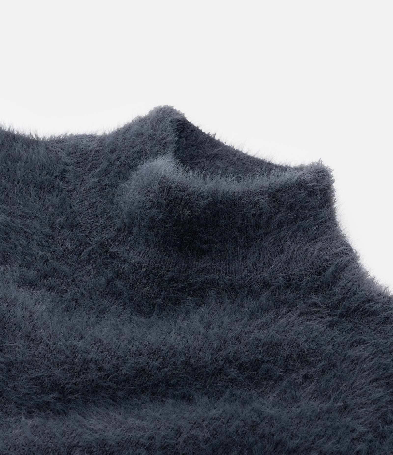 Suéter Infantil em Tricô com Pelinhos - Tam 5 a 14 Anos Cinza 4