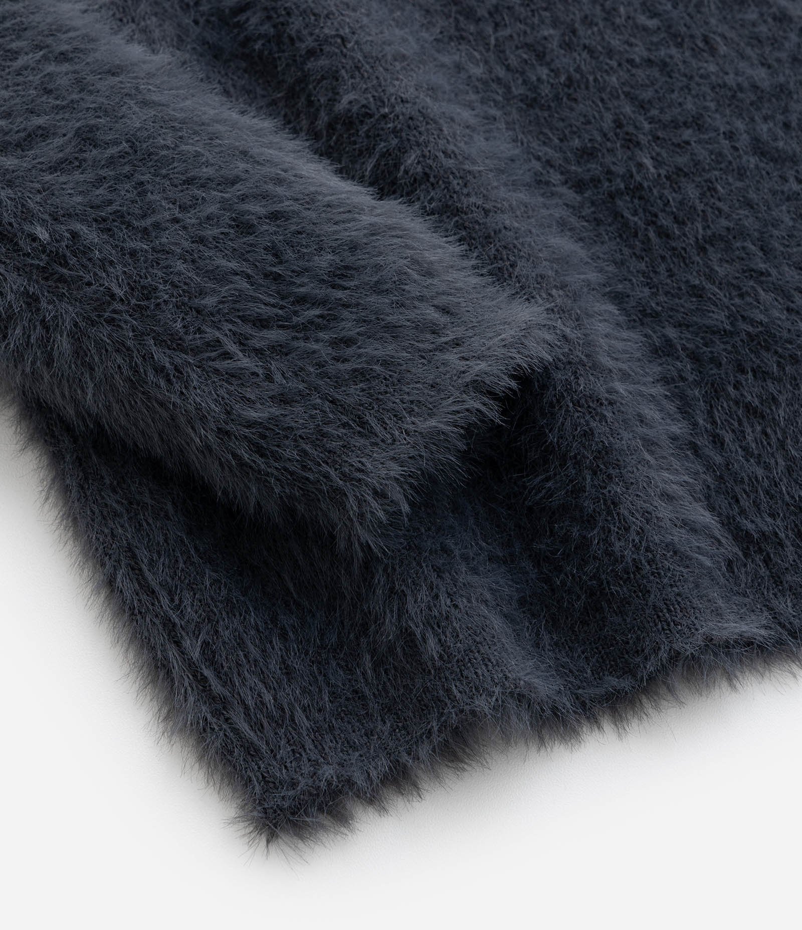 Suéter Infantil em Tricô com Pelinhos - Tam 5 a 14 Anos Cinza 5