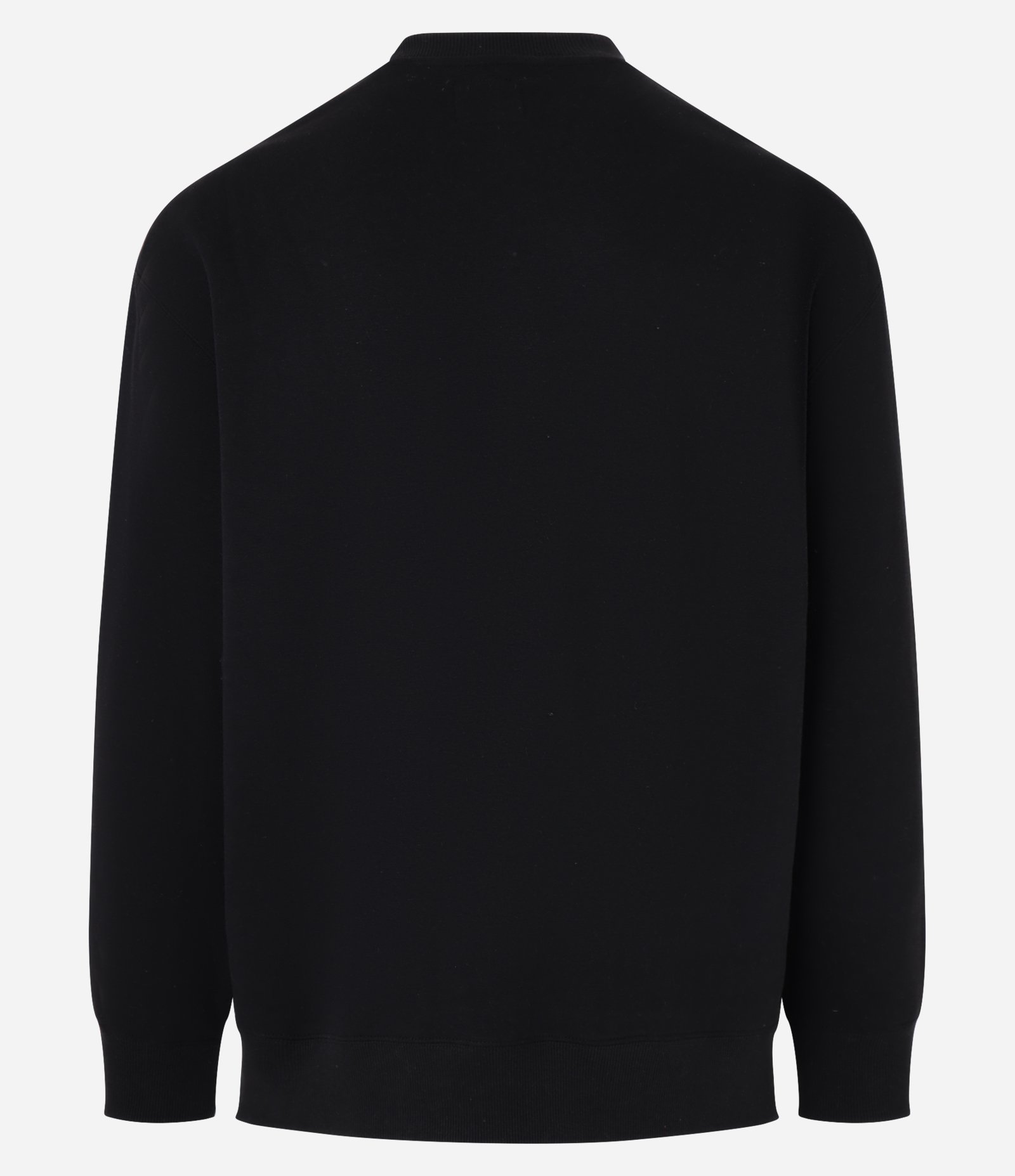 Casaco Relaxed Básico em Moletom Preto 6