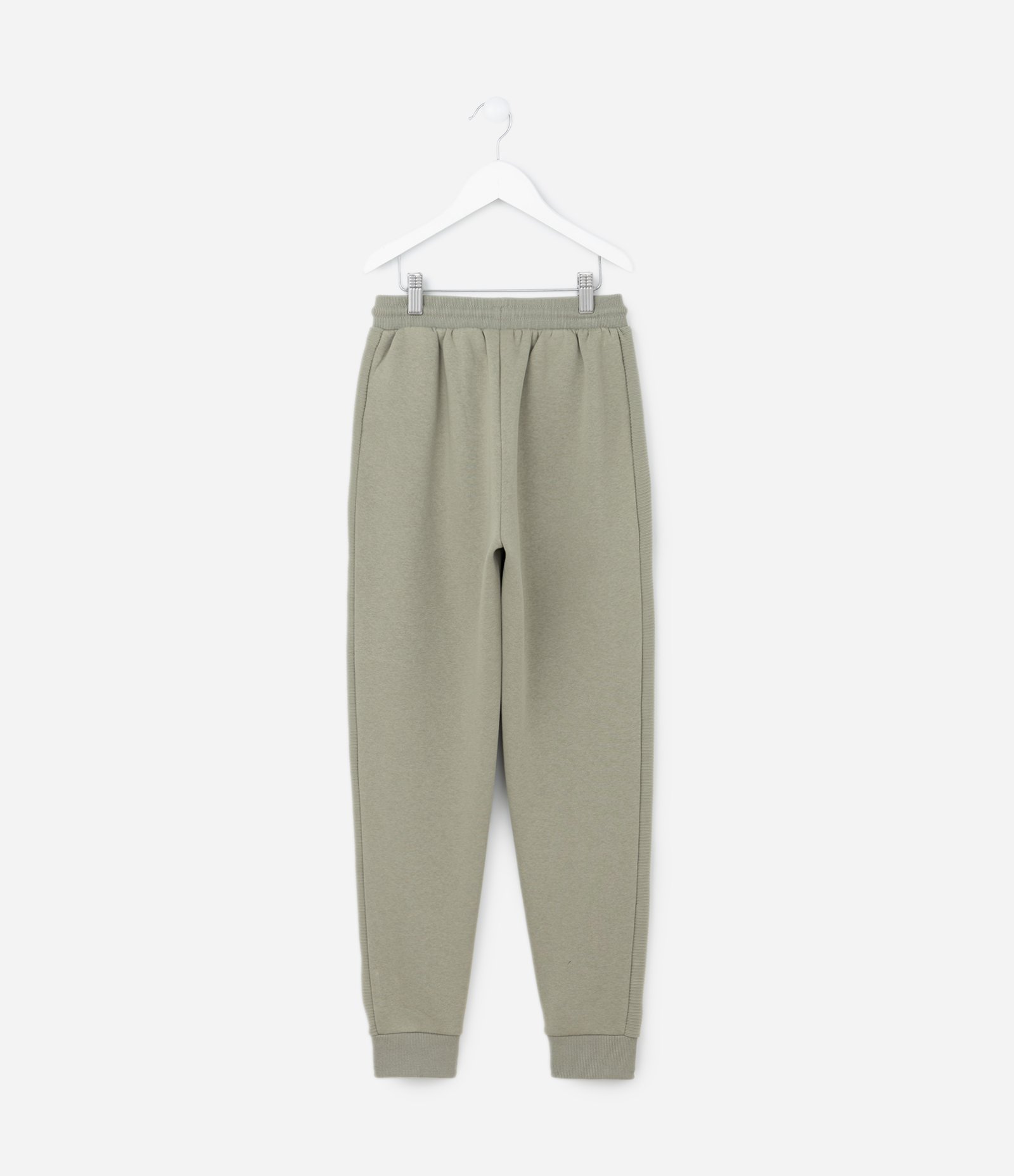 Calça Infantil Básica com Recortes e Bolsos - Tam 5 a 14 Anos Verde 2