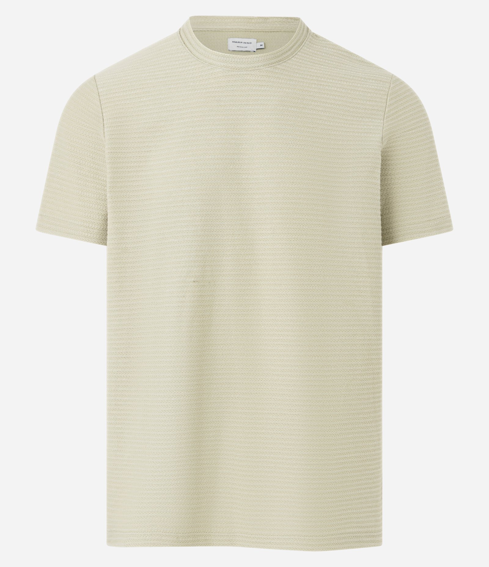 Camiseta Regular em Algodão com Textura Verde 5