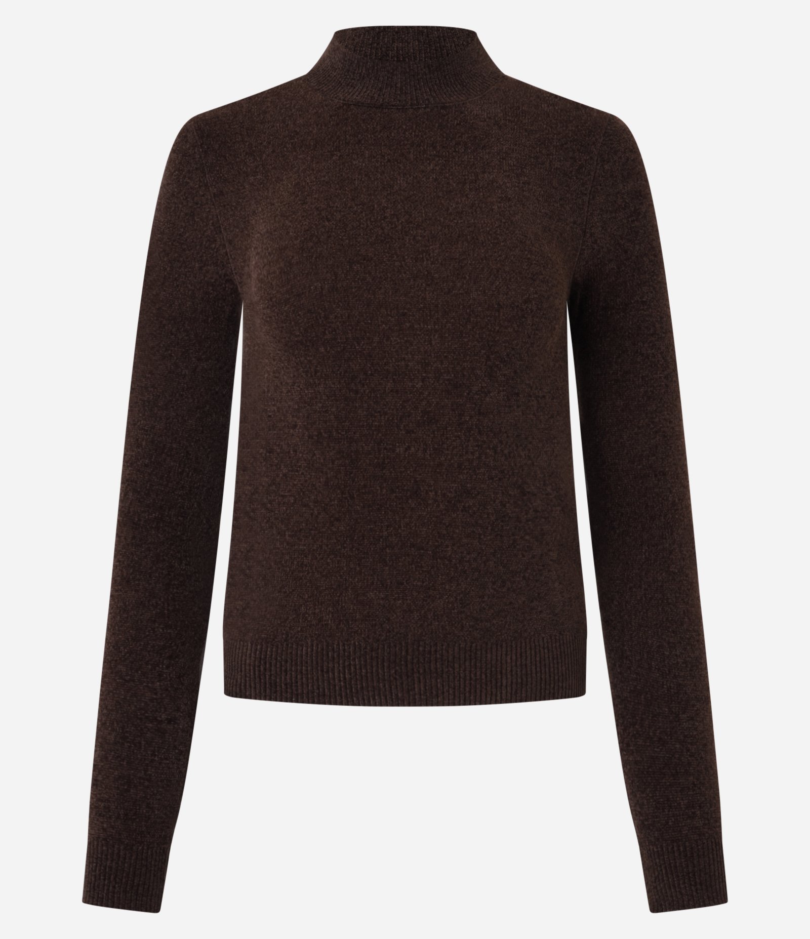 Blusa em Chenille com Gola Altinha Marrom 4