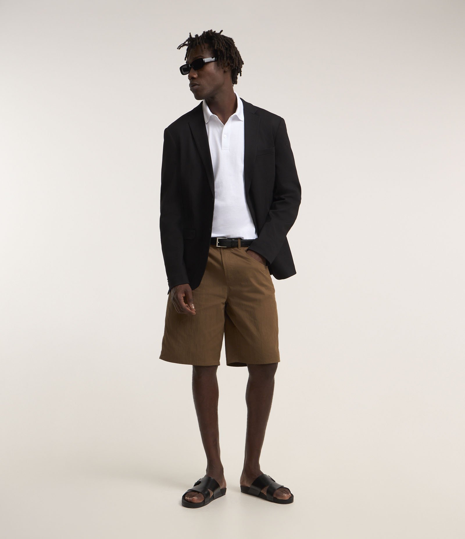 Polo Regular em Algodão Peruano com Detalhes Texturizados Branco 3