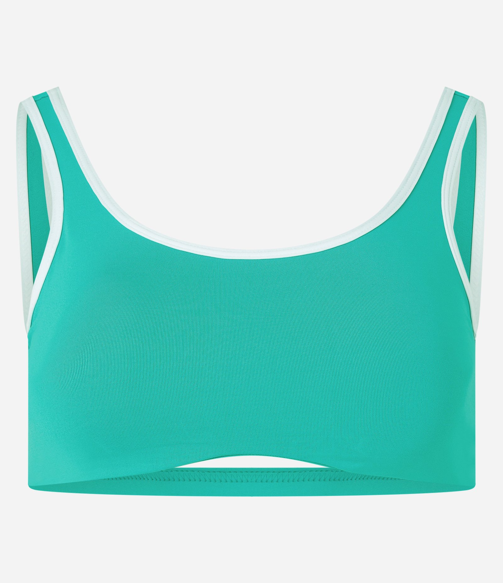 Top em Microfibra com Bojo Removível Verde 5