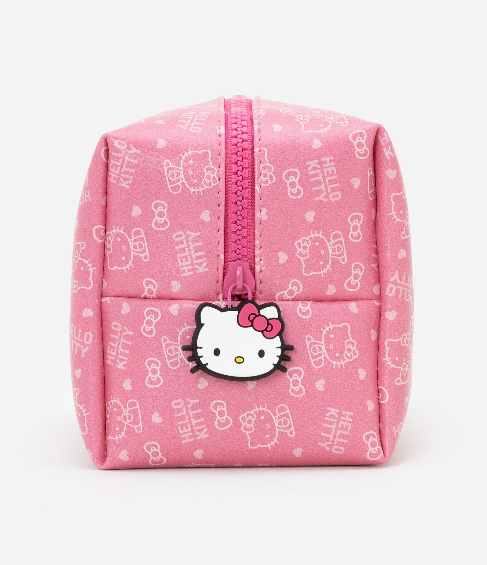 Nécessaire Retangular Media com Estampa Hello Kitty com Pingente Rosa 5
