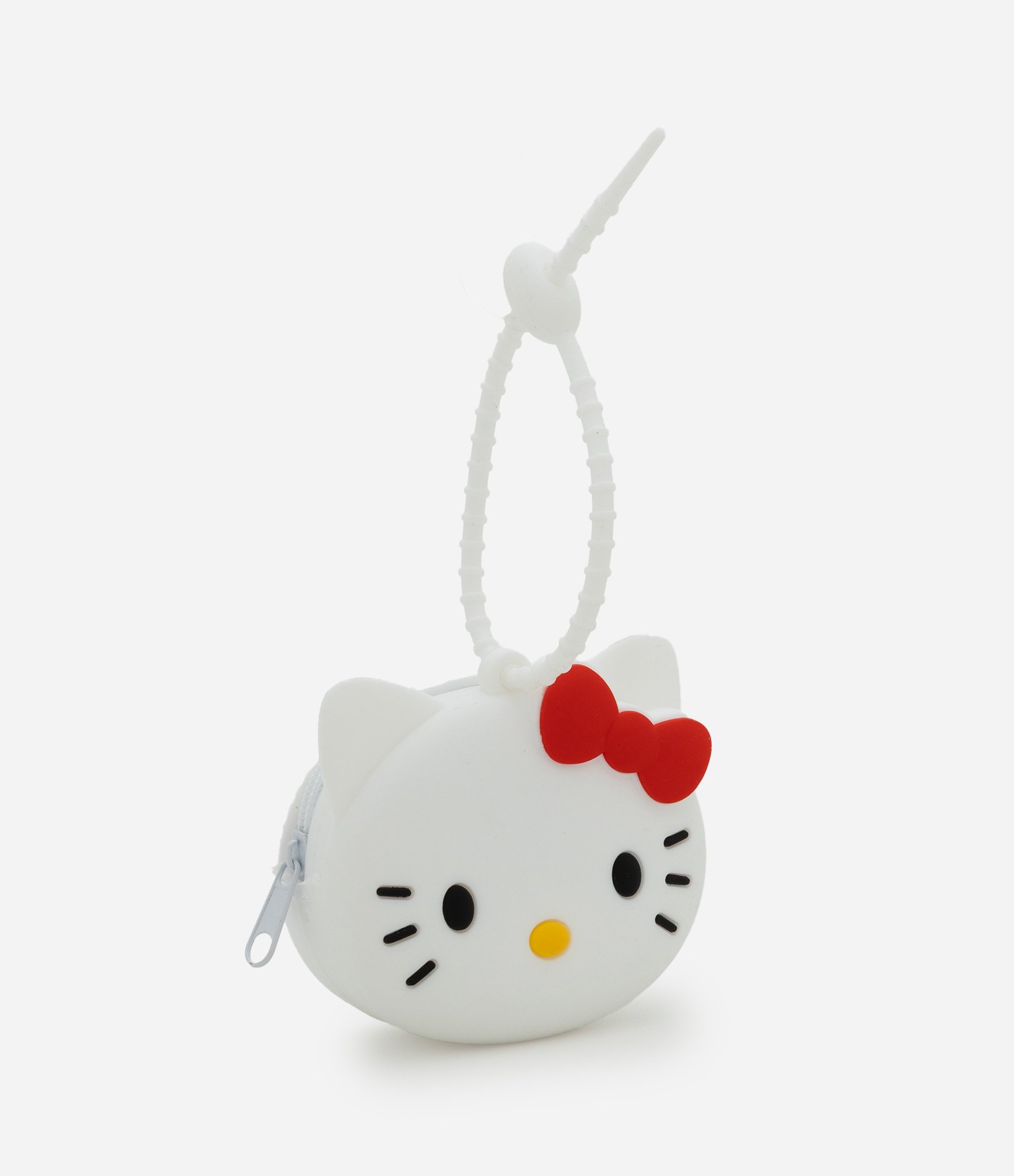 Nécessaire Porta Moedas em Silicone da Hello Kitty com Alça Branco 1