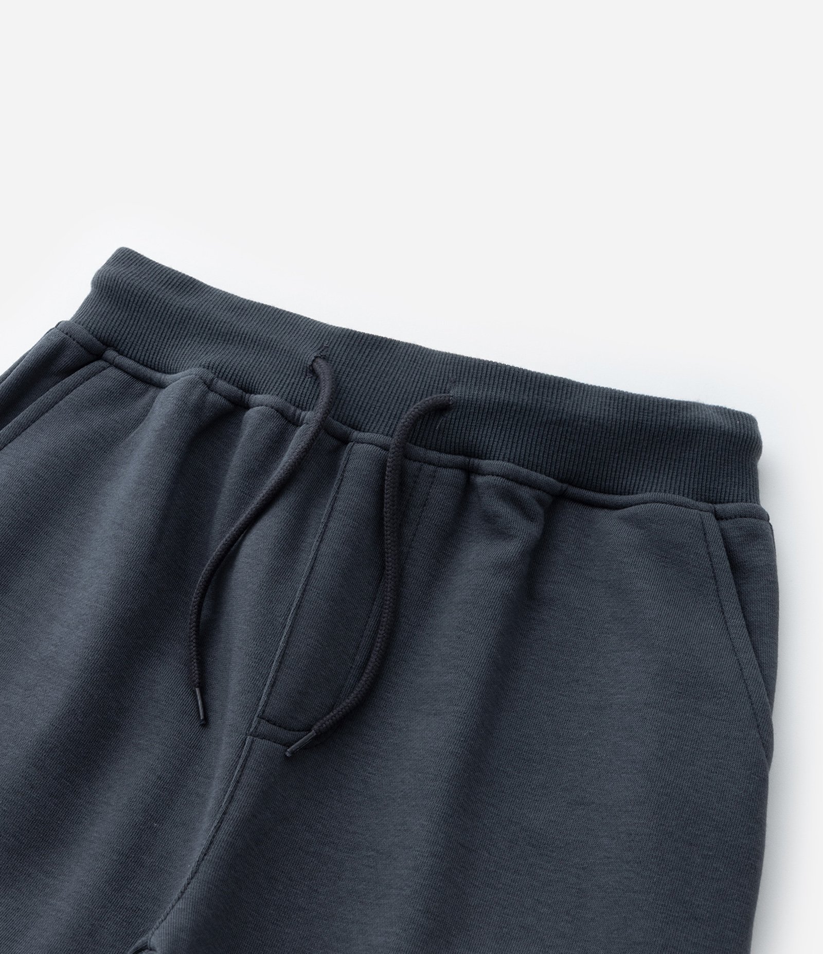 Calça Infantil em Moletom Básica - Tam 5 a 14 anos Cinza Escuro 4