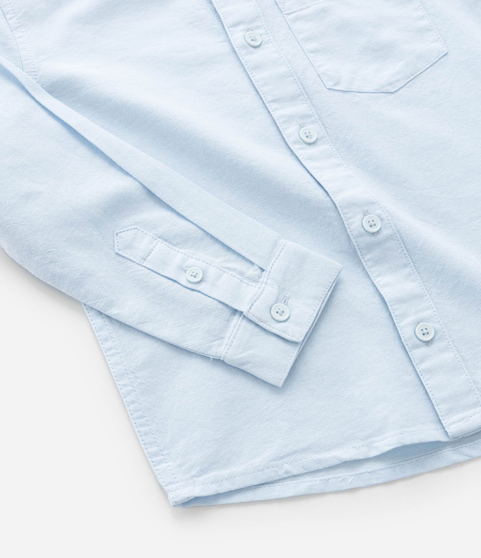 Camisa Básica Infantil em Oxford com Bolso - Tam 1 a 5/6 Anos Azul 4