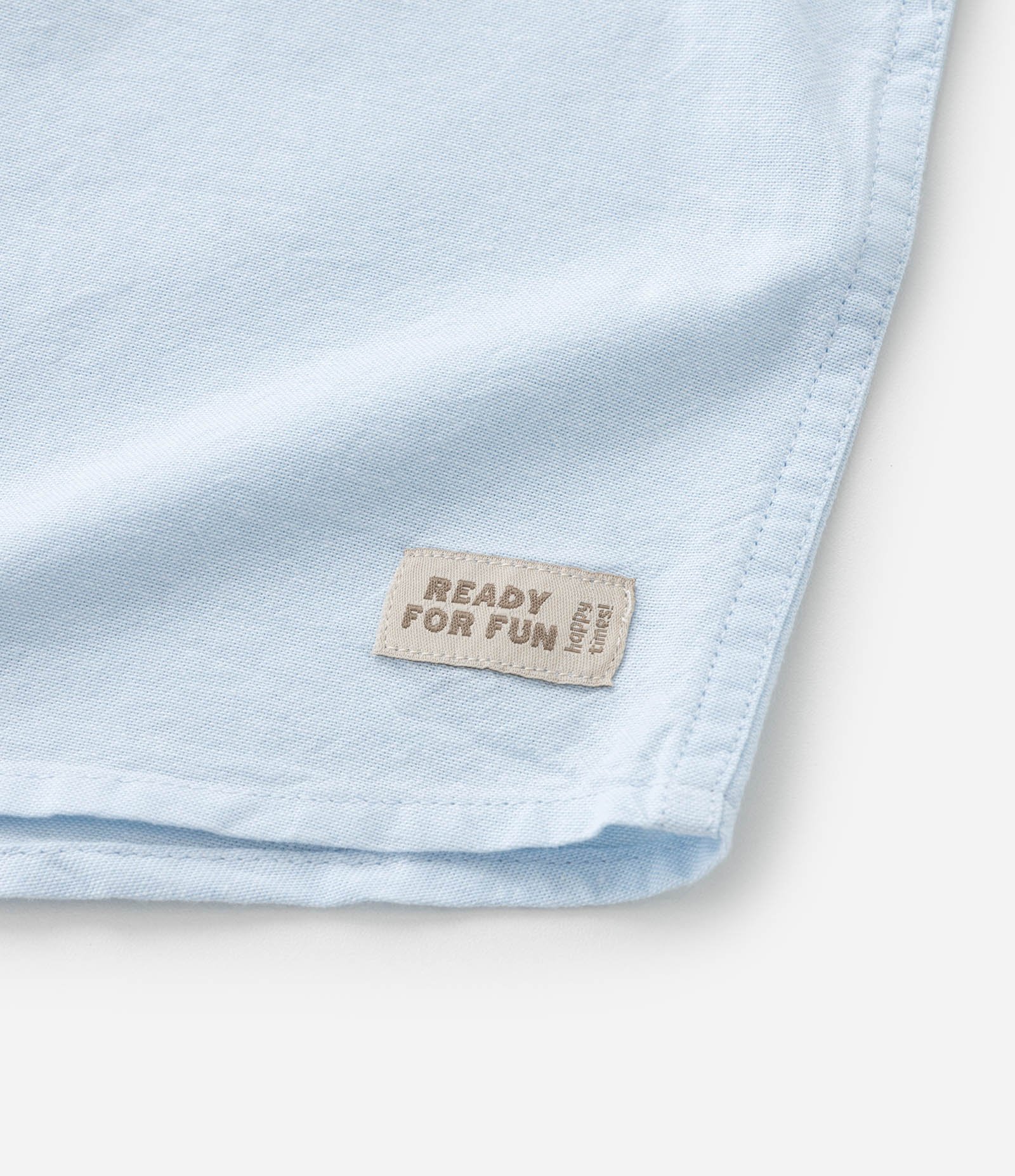 Camisa Básica Infantil em Oxford com Bolso - Tam 1 a 5/6 Anos Azul 7