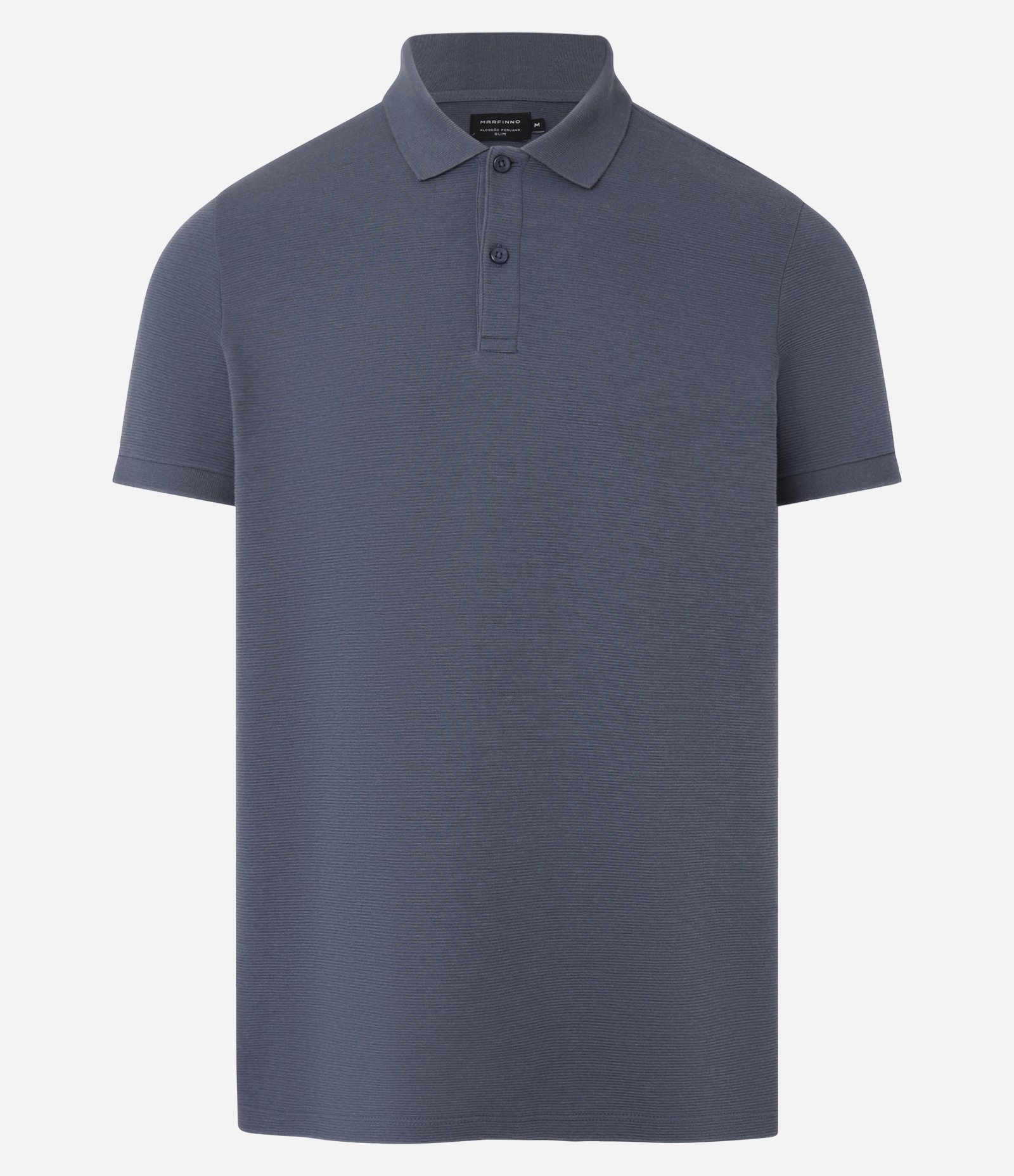 Camisa Polo Slim com Botões e Textura Canelada 5