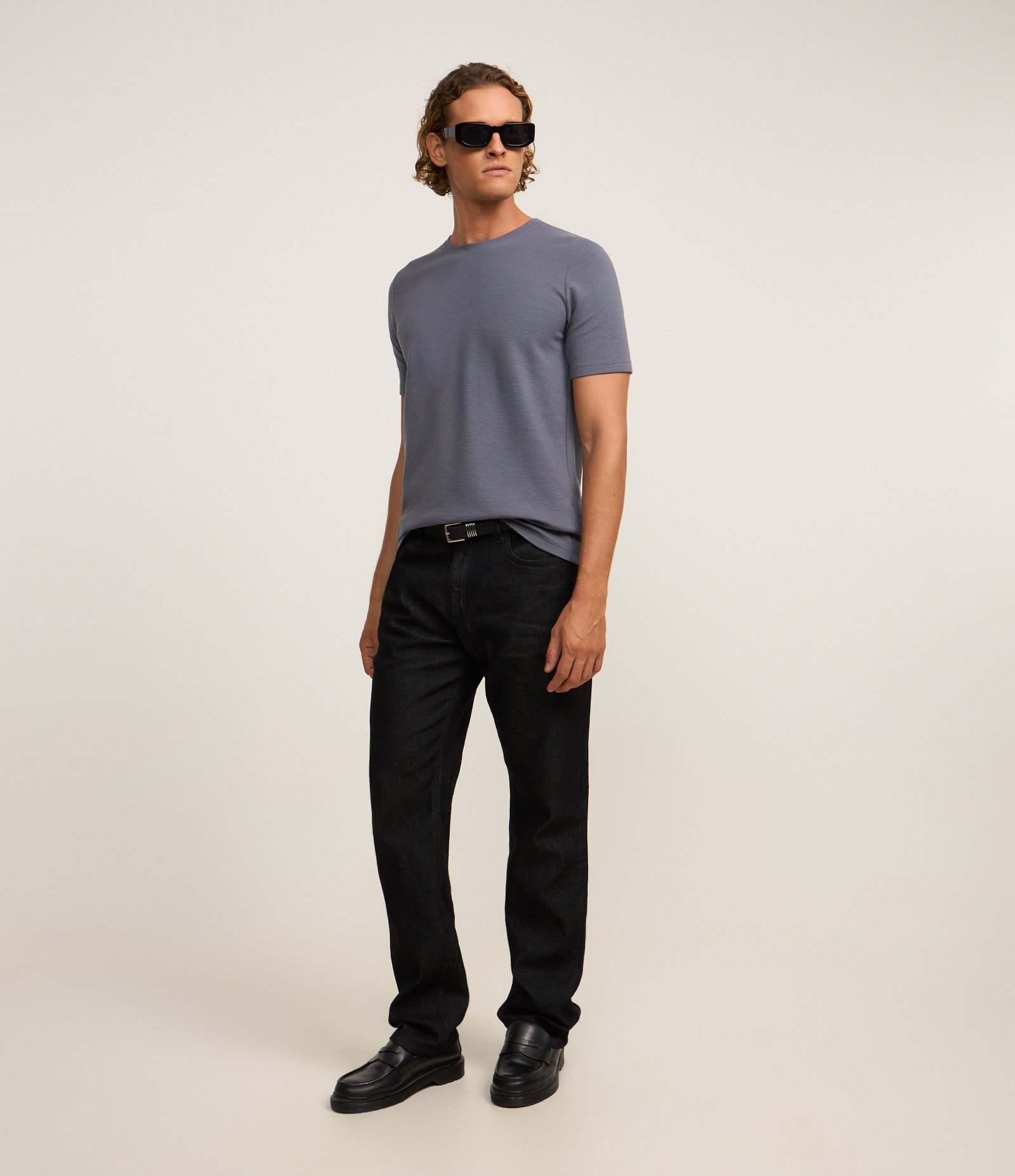 Camiseta Slim em Algodão Peruano com Textura Canelada 2