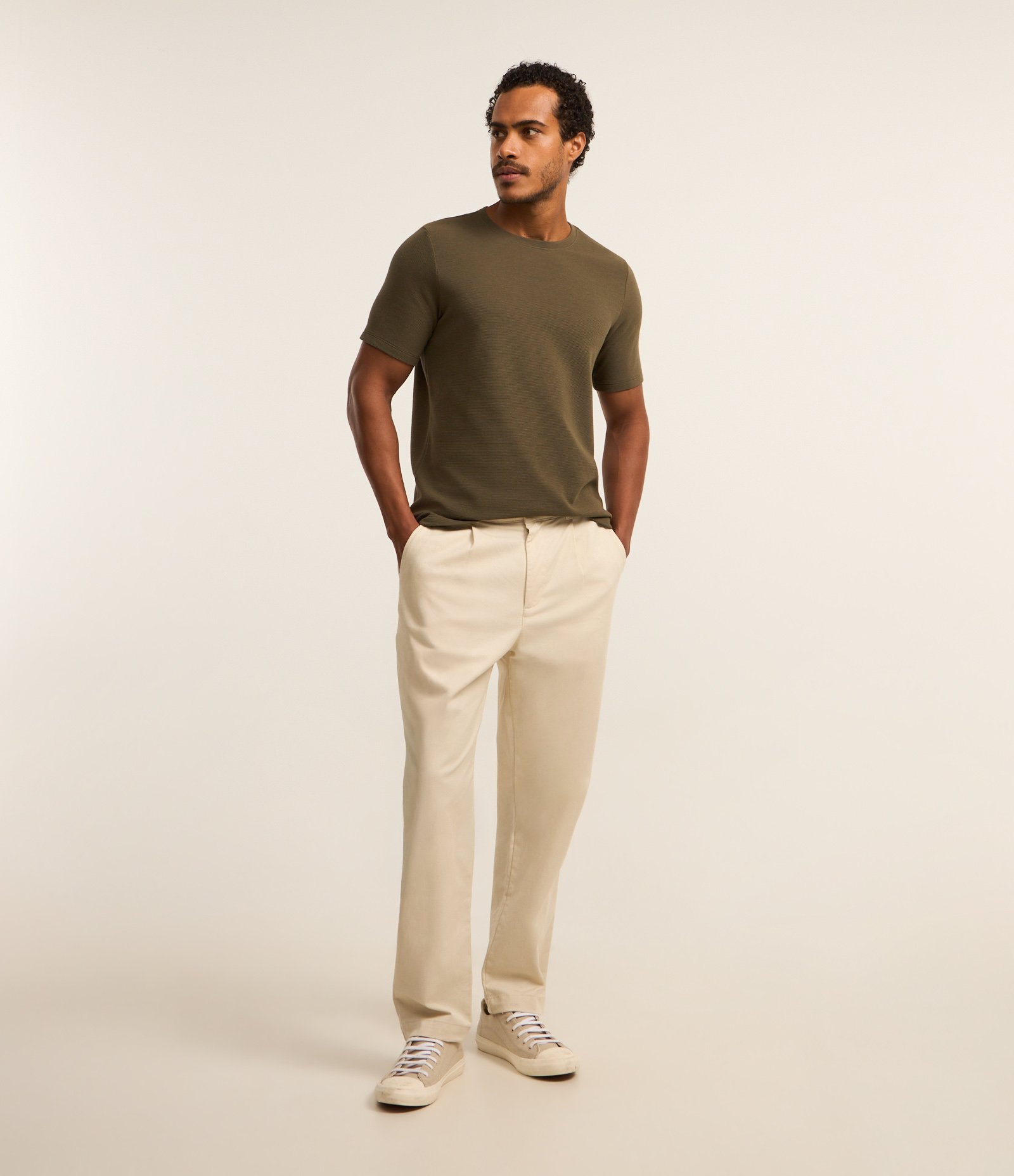 Camiseta Slim em Algodão Peruano com Textura Canelada 2