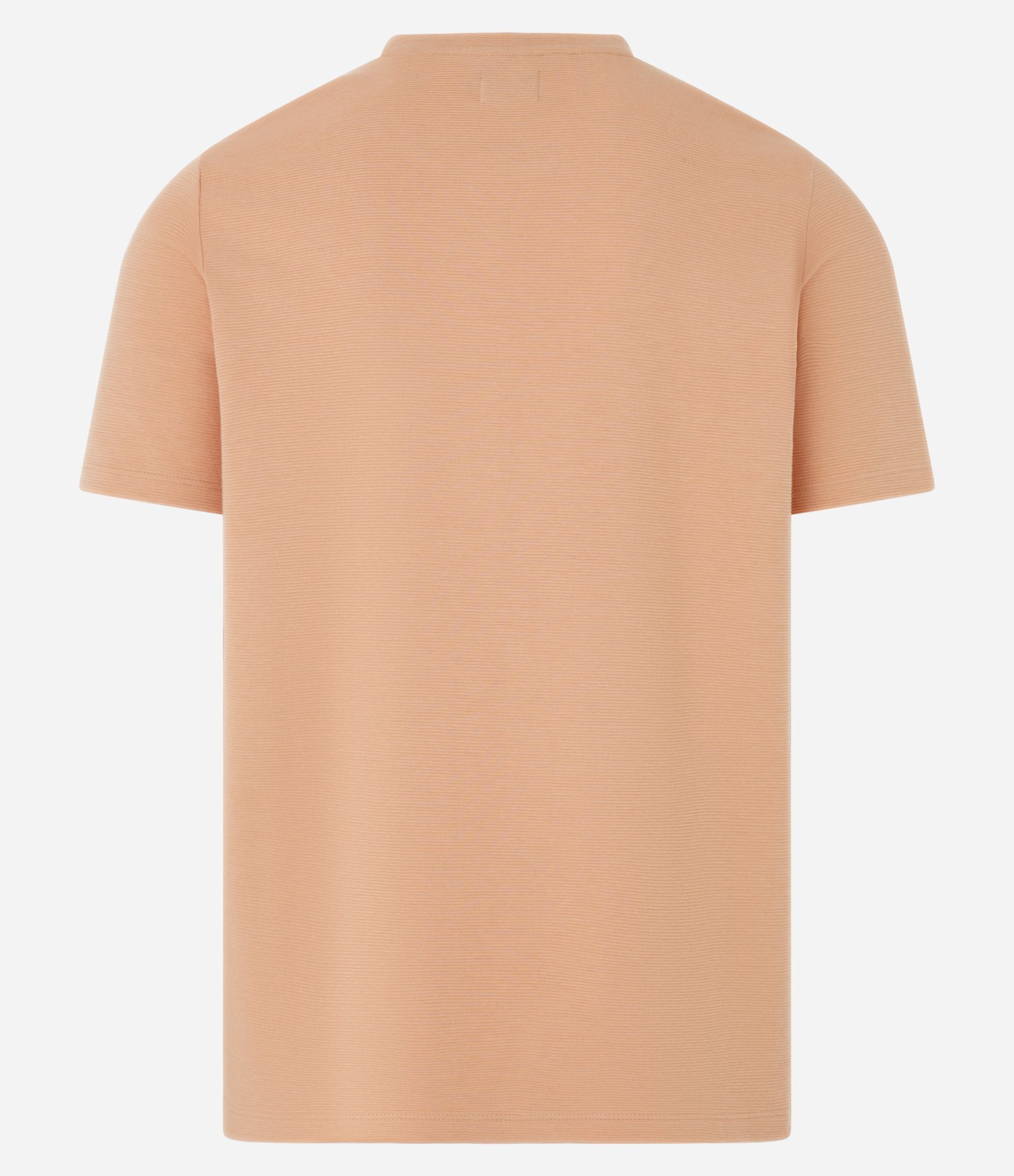 Camiseta Slim em Algodão Peruano com Textura Canelada Marrom Claro 8