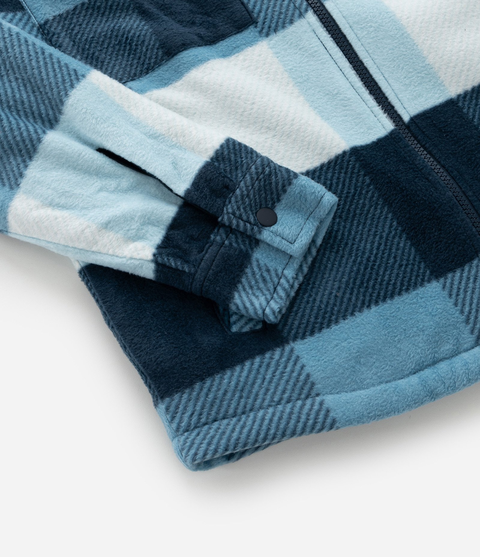 Camisa Infantil em Fleece Xadrez e Forro de Sherpa - Tam 5 a 14 anos Azul 6