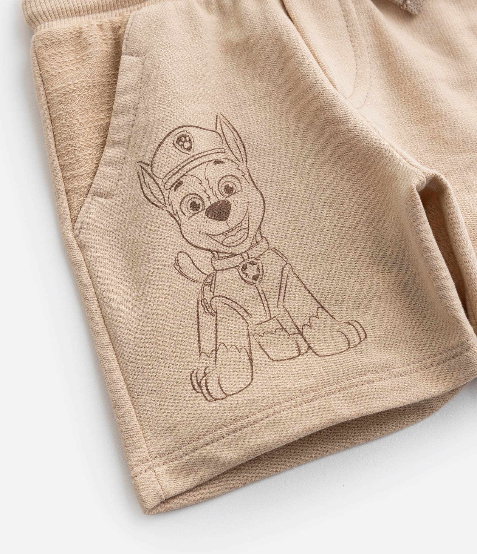 Bermuda Infantil com Estampa Patrulha Canina - Tam 2 a 5 Anos Bege 5