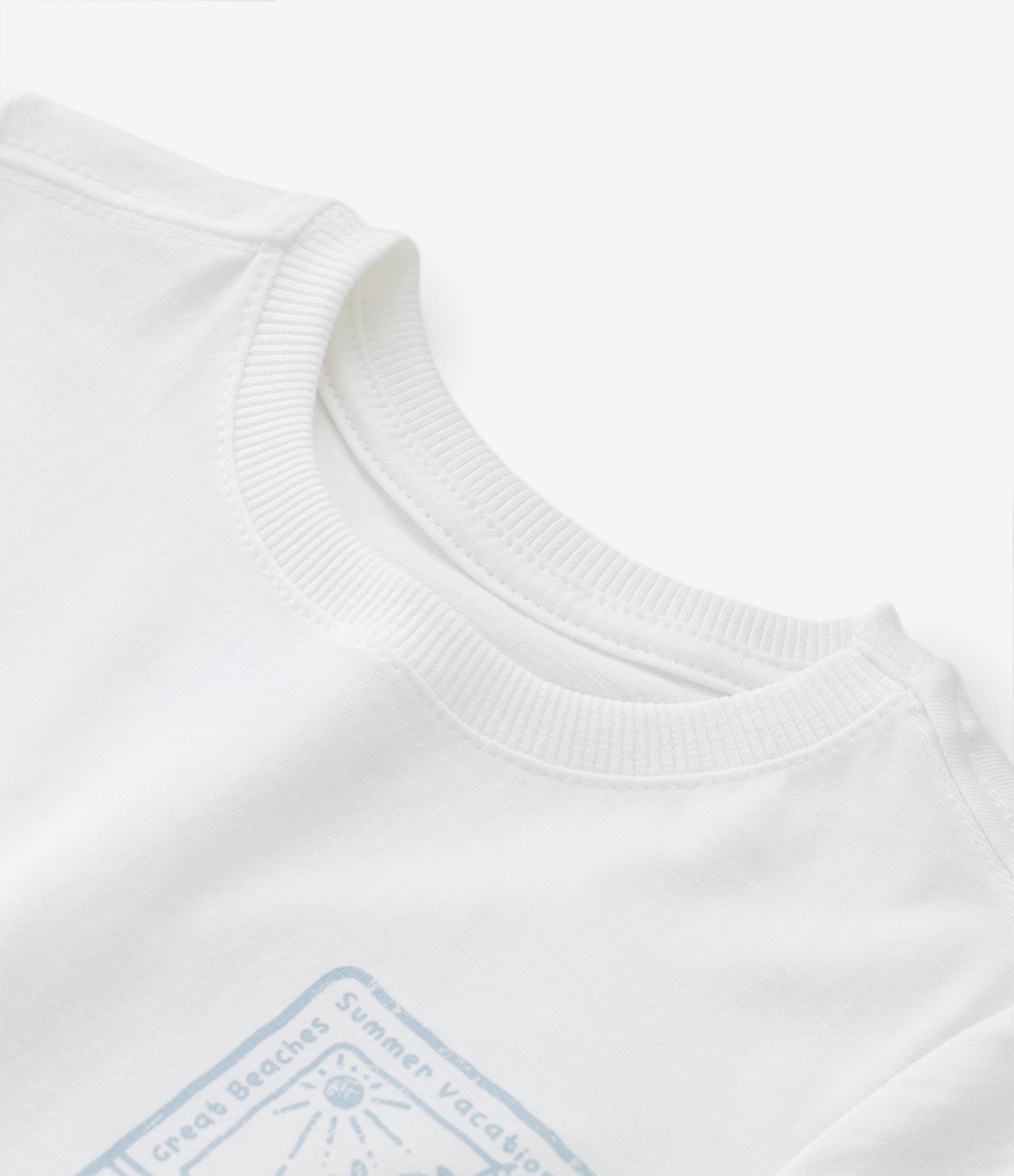 Conjunto Infantil com Estampa Listrada - Tam 1 a 5 Anos Branco/Bege 7