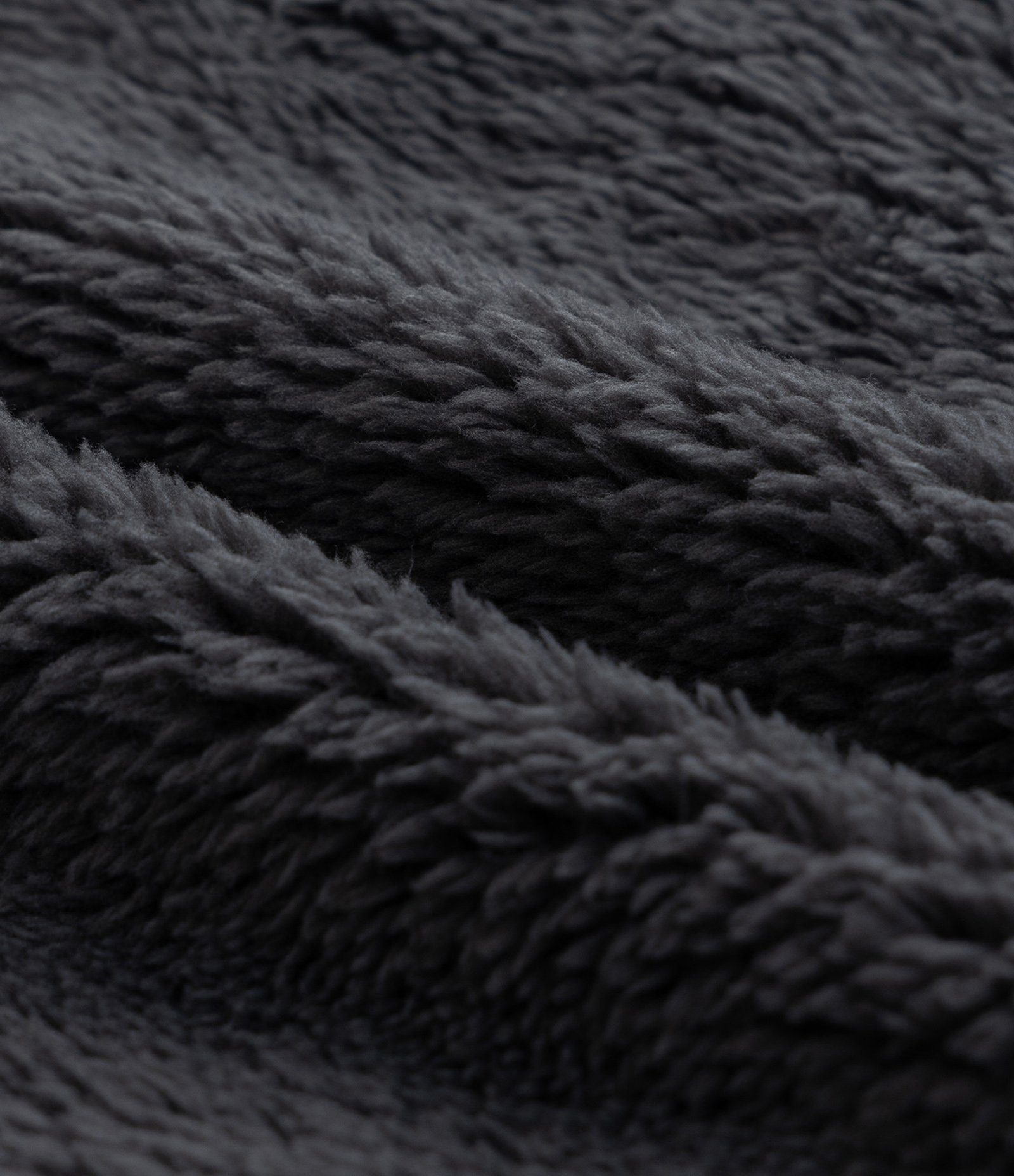 Casaco Infantil em Sherpa com Capuz - Tam 5 a 14 Anos Cinza Escuro 3