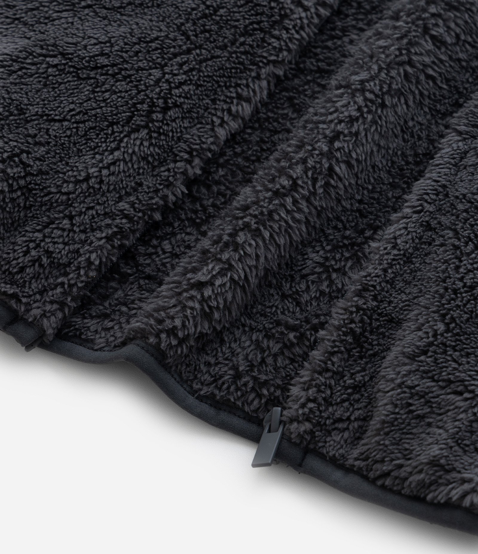 Casaco Infantil em Sherpa com Capuz - Tam 5 a 14 Anos Cinza Escuro 6