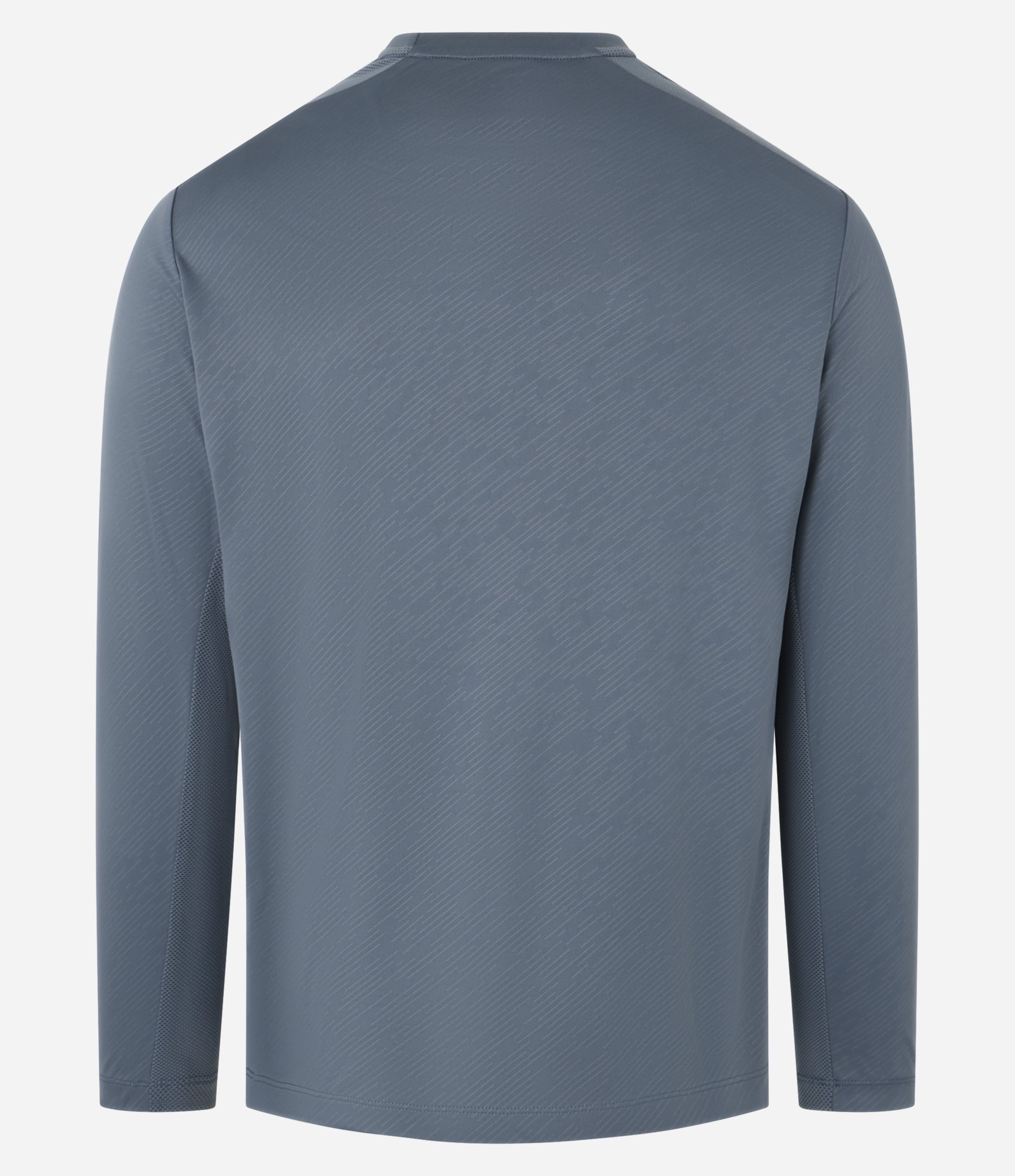 Camiseta Esportiva com Estampa Riscada com Proteção UV Cinza 5