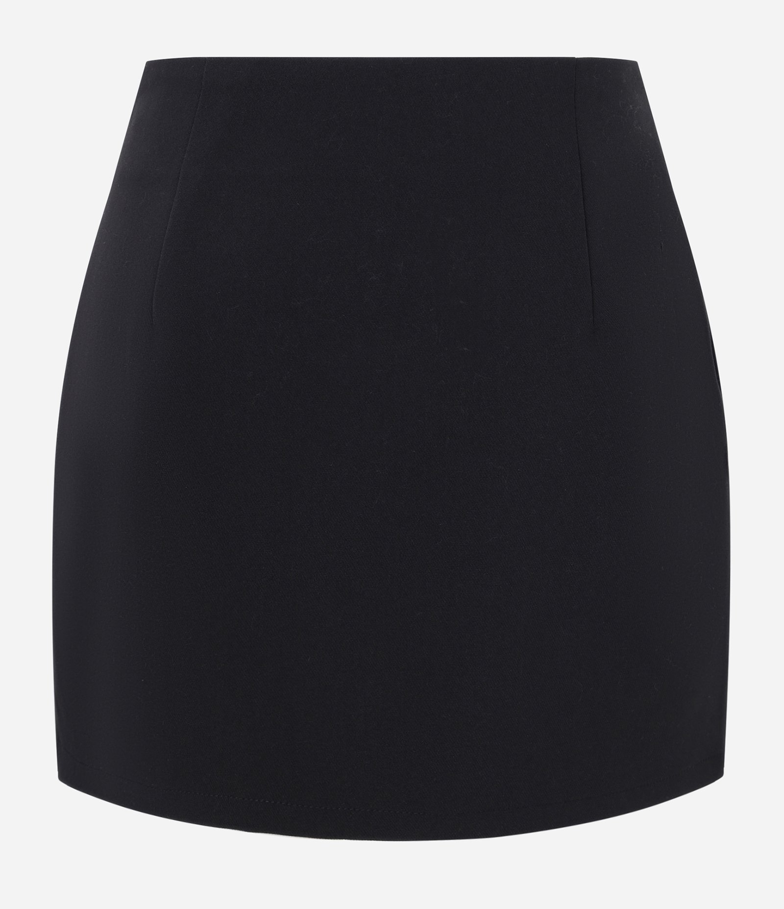 Mini Saia em Alfaiataria com Ilhós na Barra Preto 6