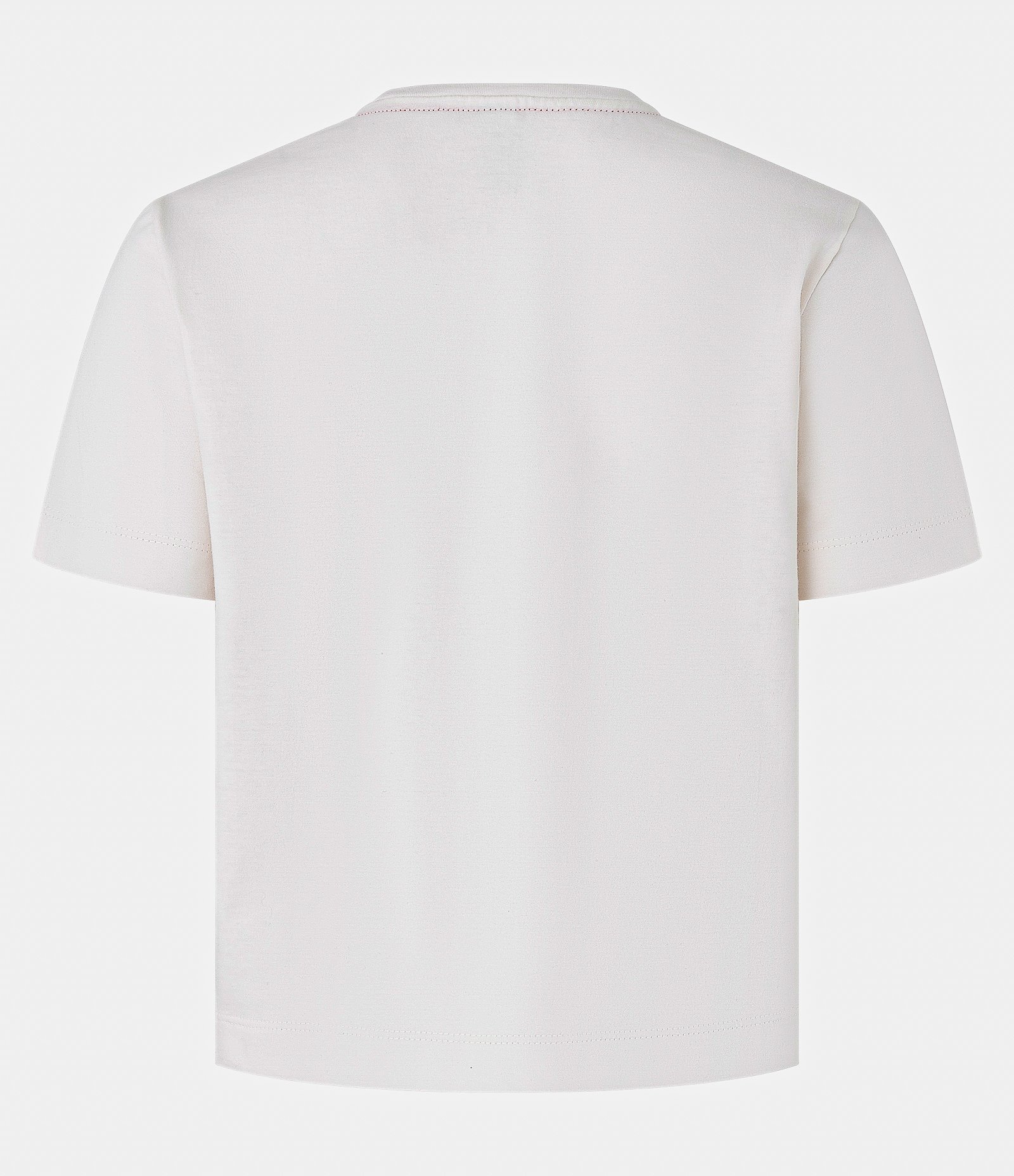 Blusa Baby Look em Algodão com Bordado de Morangos Branco 6