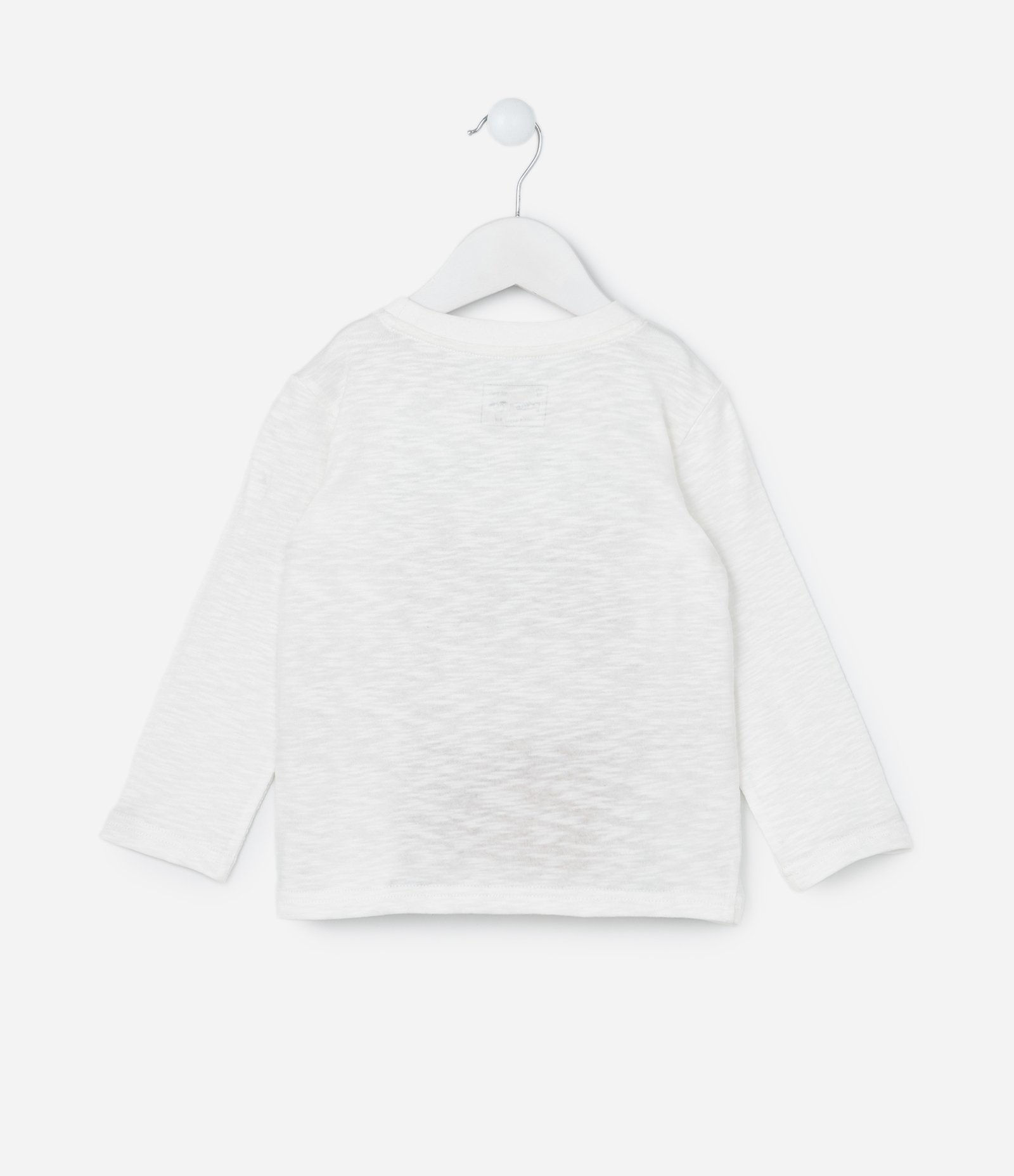 Camiseta Infantil com Estampa Interativa Tigrinho - Tam 1 a 5 Anos Branco 2