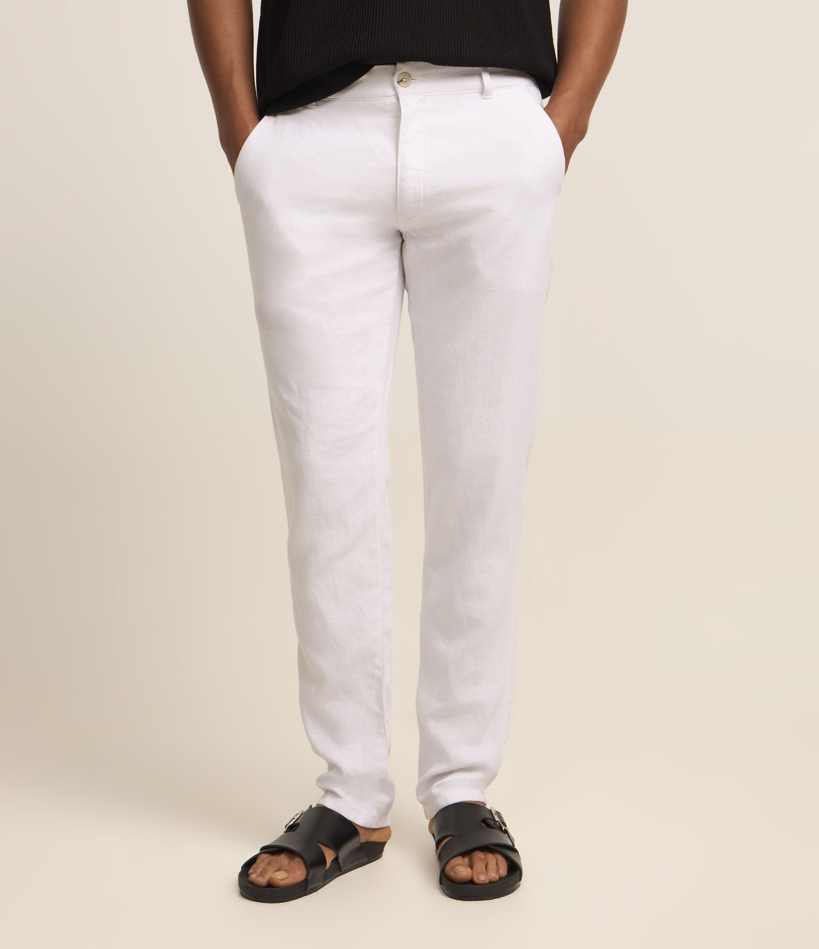 Calça Balloon em Algodão com Cós Elástico Off White 3