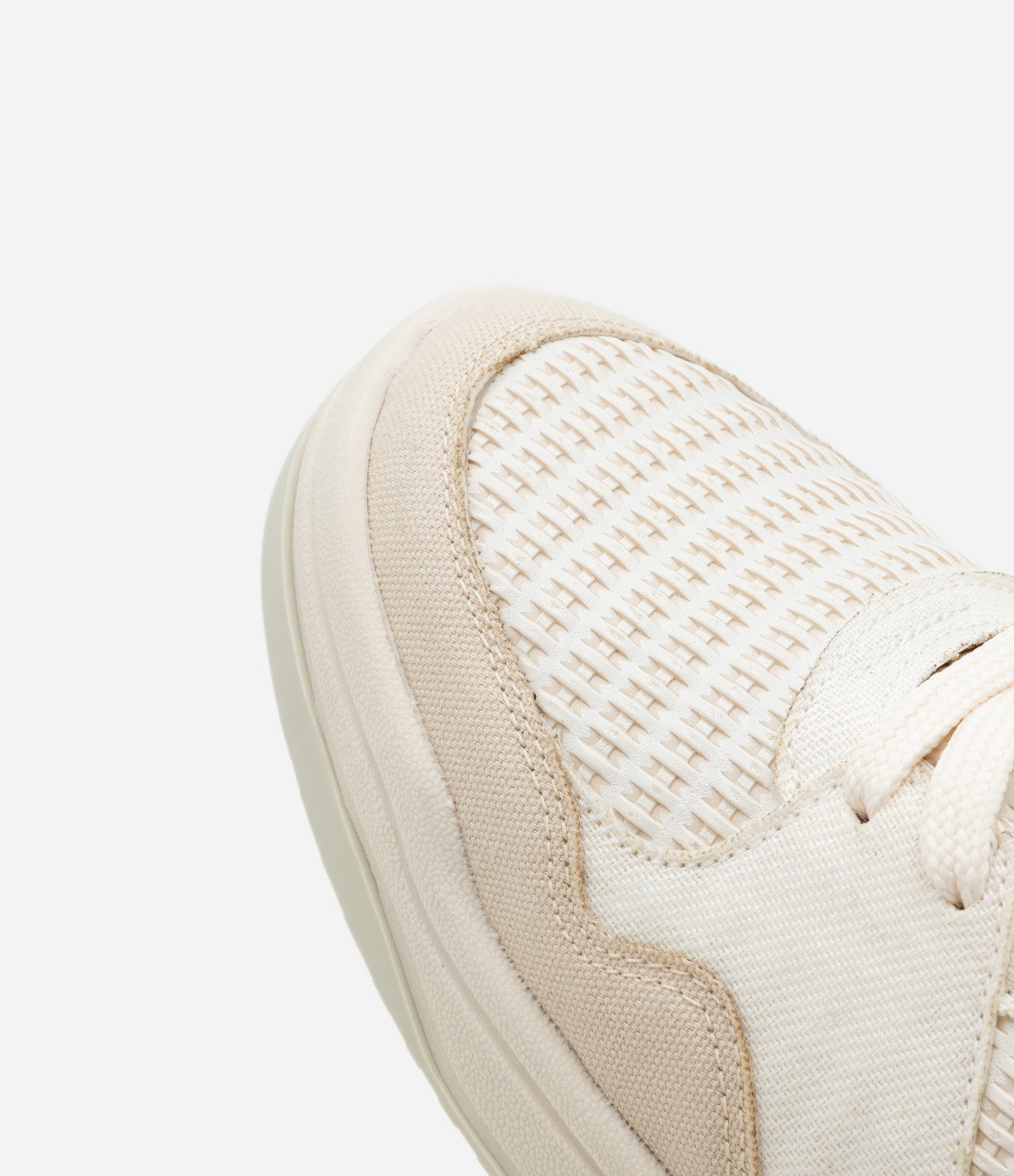 Tênis em PU com Detalhes em Mix de Recortes Off White 4