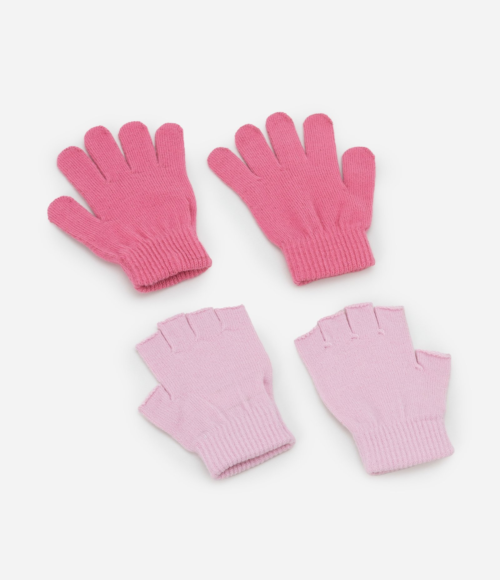 Kit 02 Luvas Infantis com Estampa da Hello Kitty - Tam P ao G Rosa 2