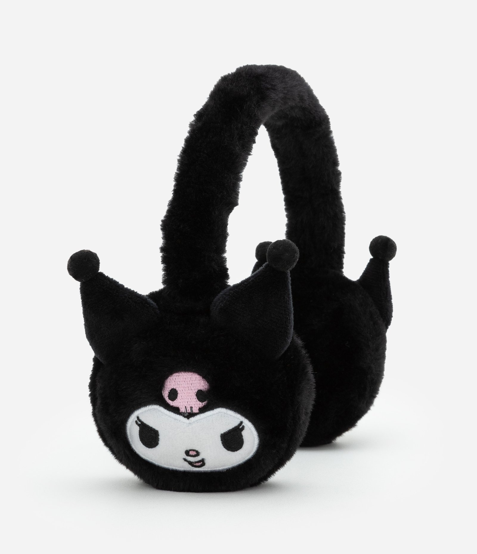 Protetor de Orelhas Infantil com Bordado Kuromi - Tam Único Preto 1