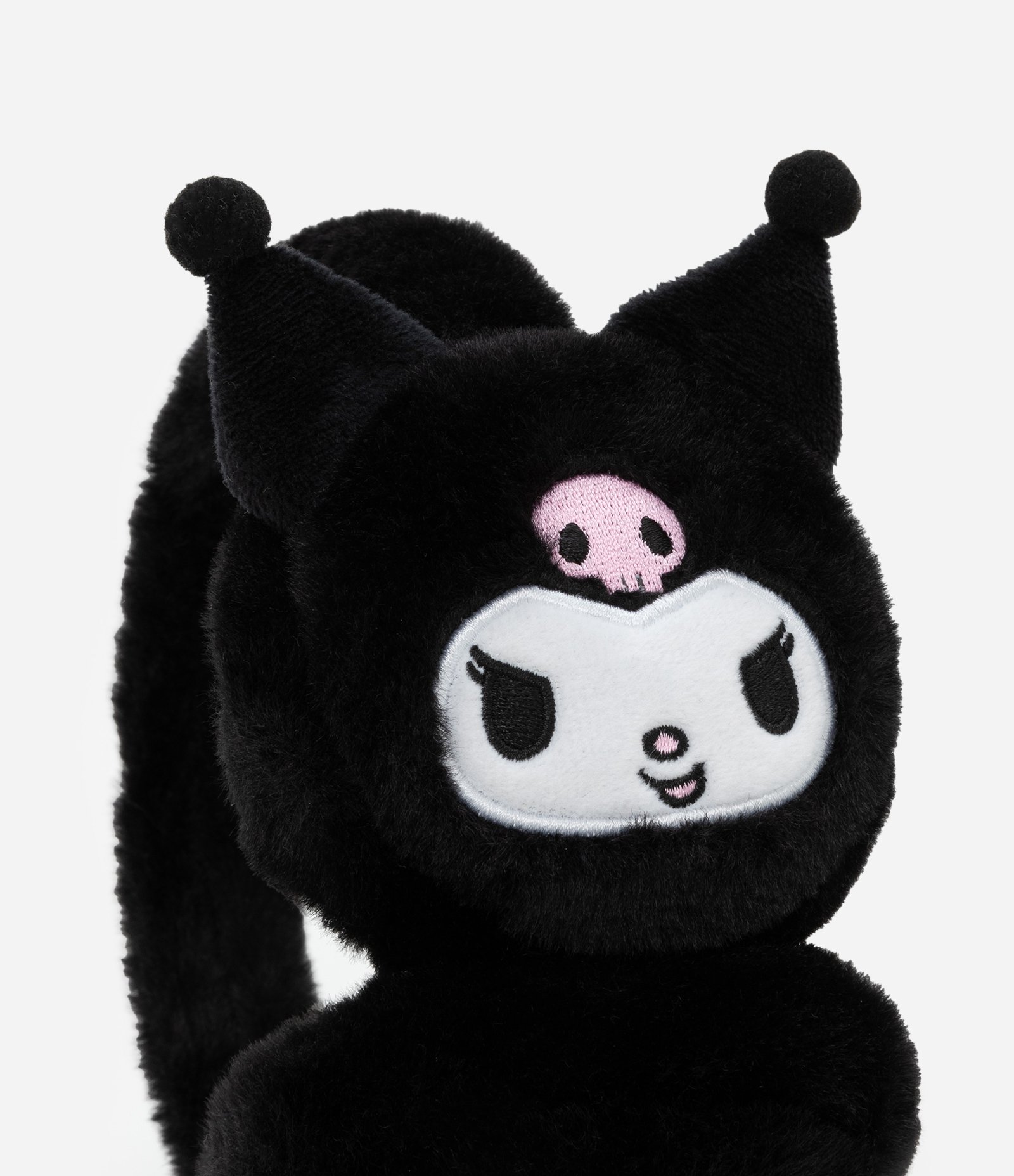 Protetor de Orelhas Infantil com Bordado Kuromi - Tam Único Preto 3