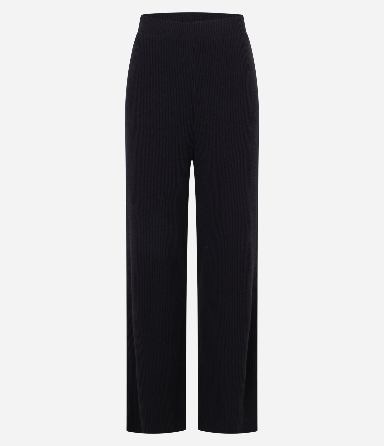 Calça Reta Texturizada com cós Fixo e Malha Quentinha Preto 5