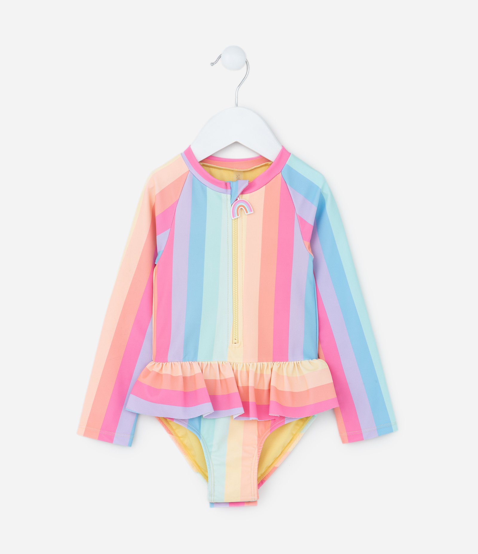 Maiô Infantil com Proteção UV e Babadinhos - Tam 1 a 4 Anos Multicores 1