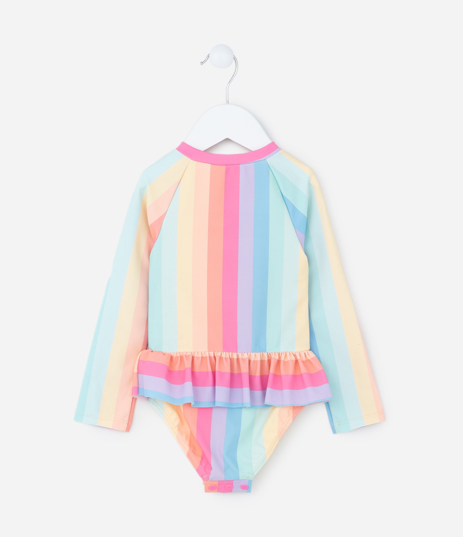 Maiô Infantil com Proteção UV e Babadinhos - Tam 1 a 4 Anos Multicores 2