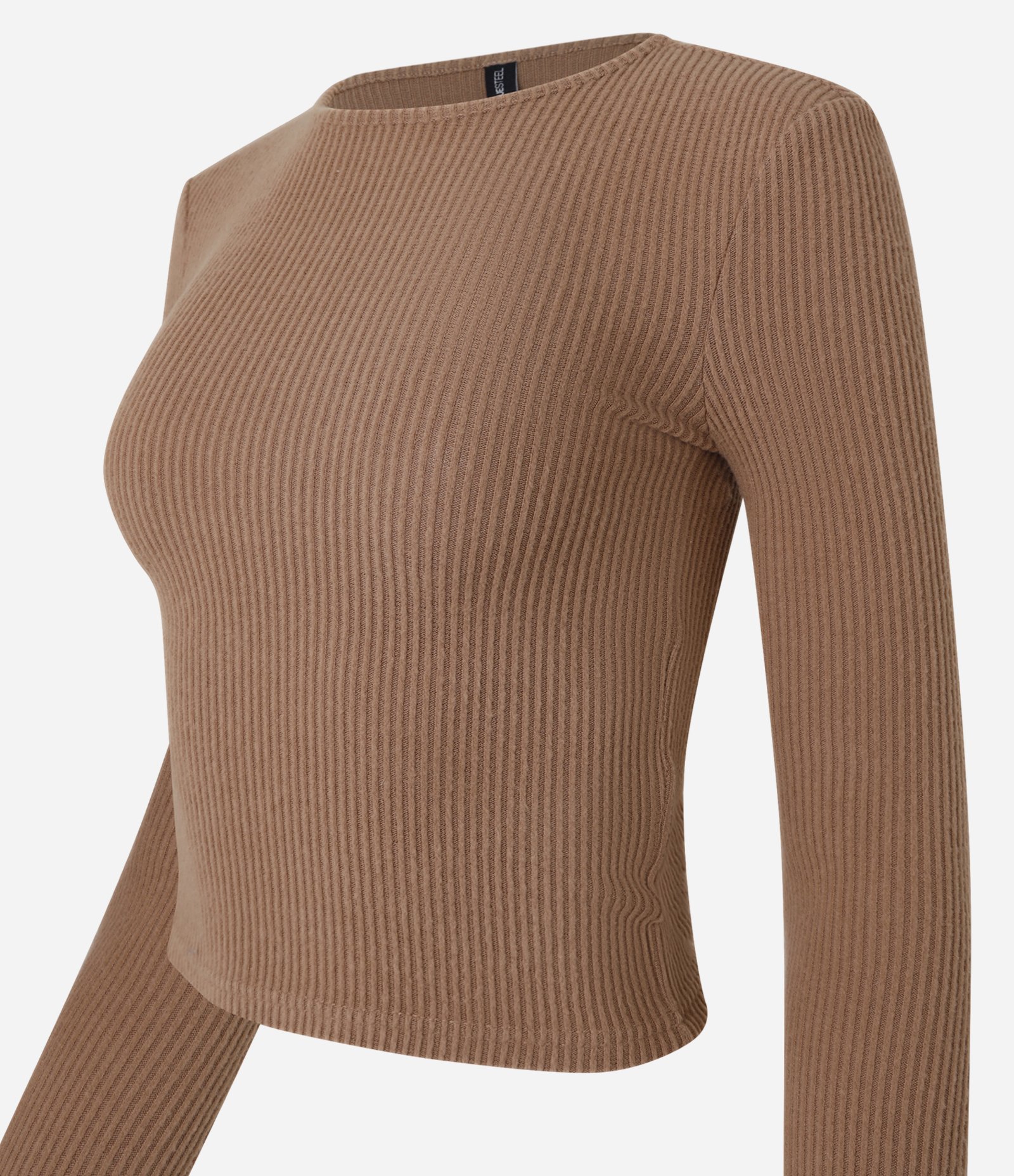 Blusa Texturizada em Malha Quentinha Marrom 6