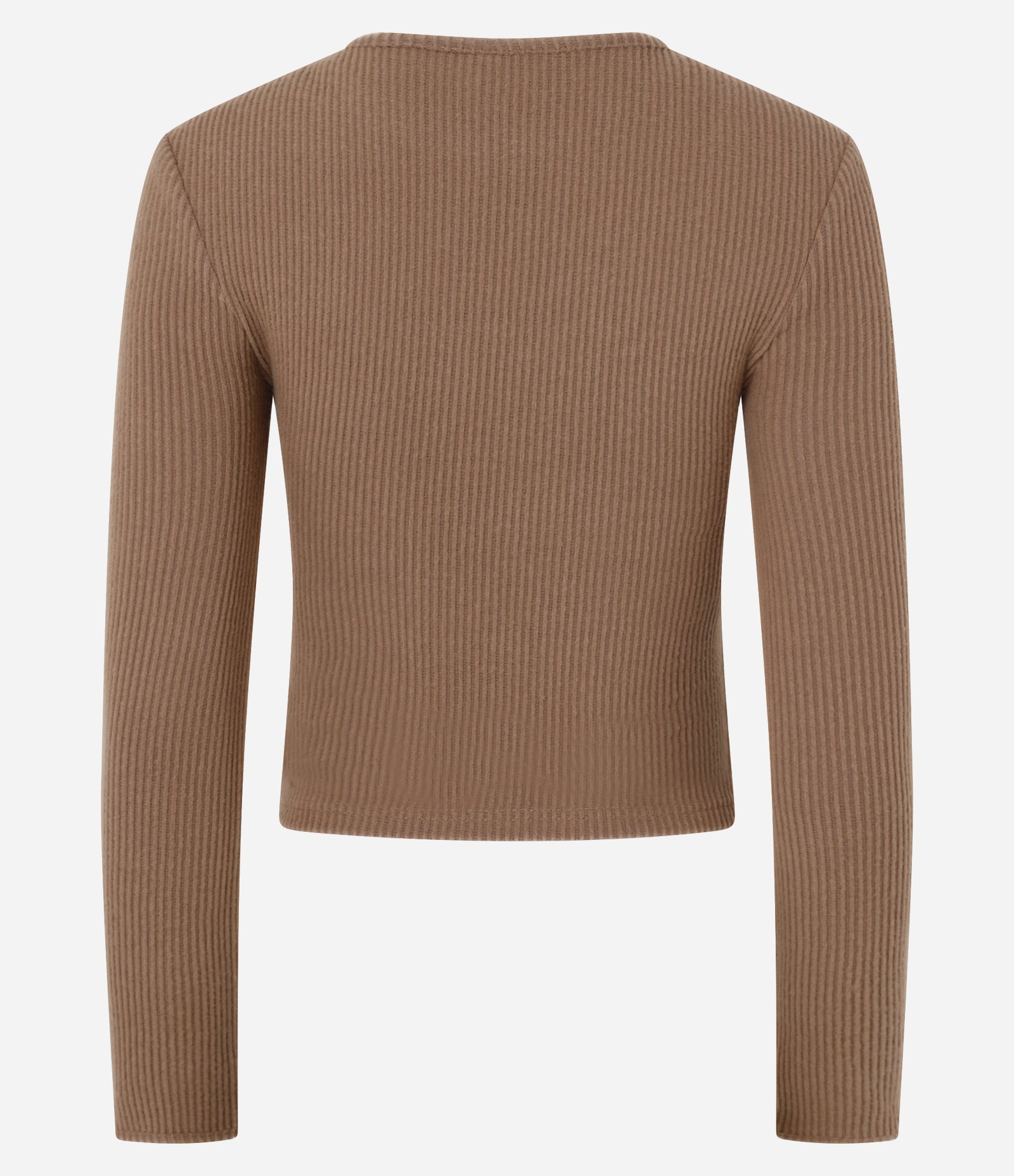 Blusa Texturizada em Malha Quentinha Marrom 7