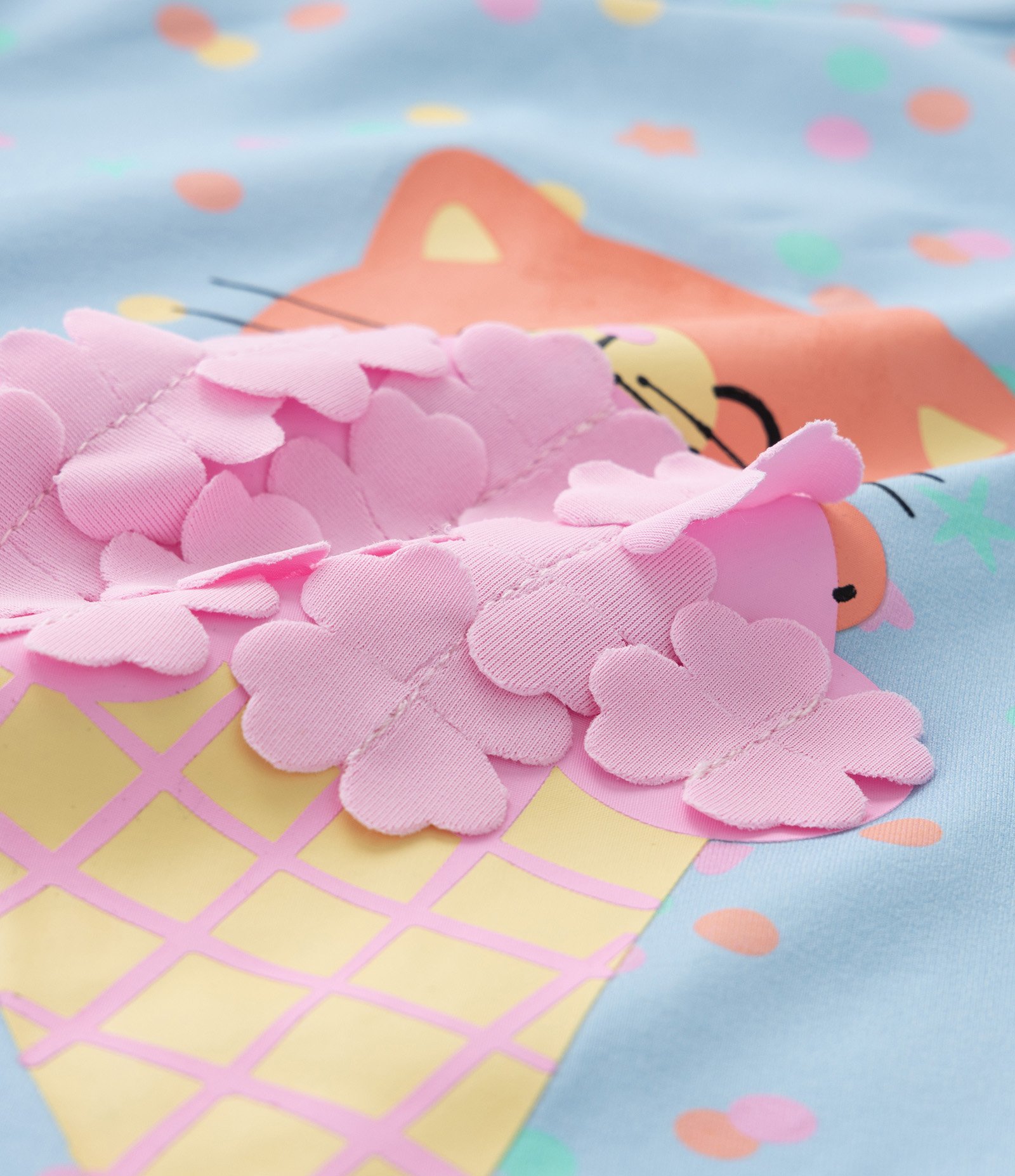 Conjunto Infantil com Proteção UV e Estampa Sorvetinho - Tam 1 a 4 Anos Sortido 4