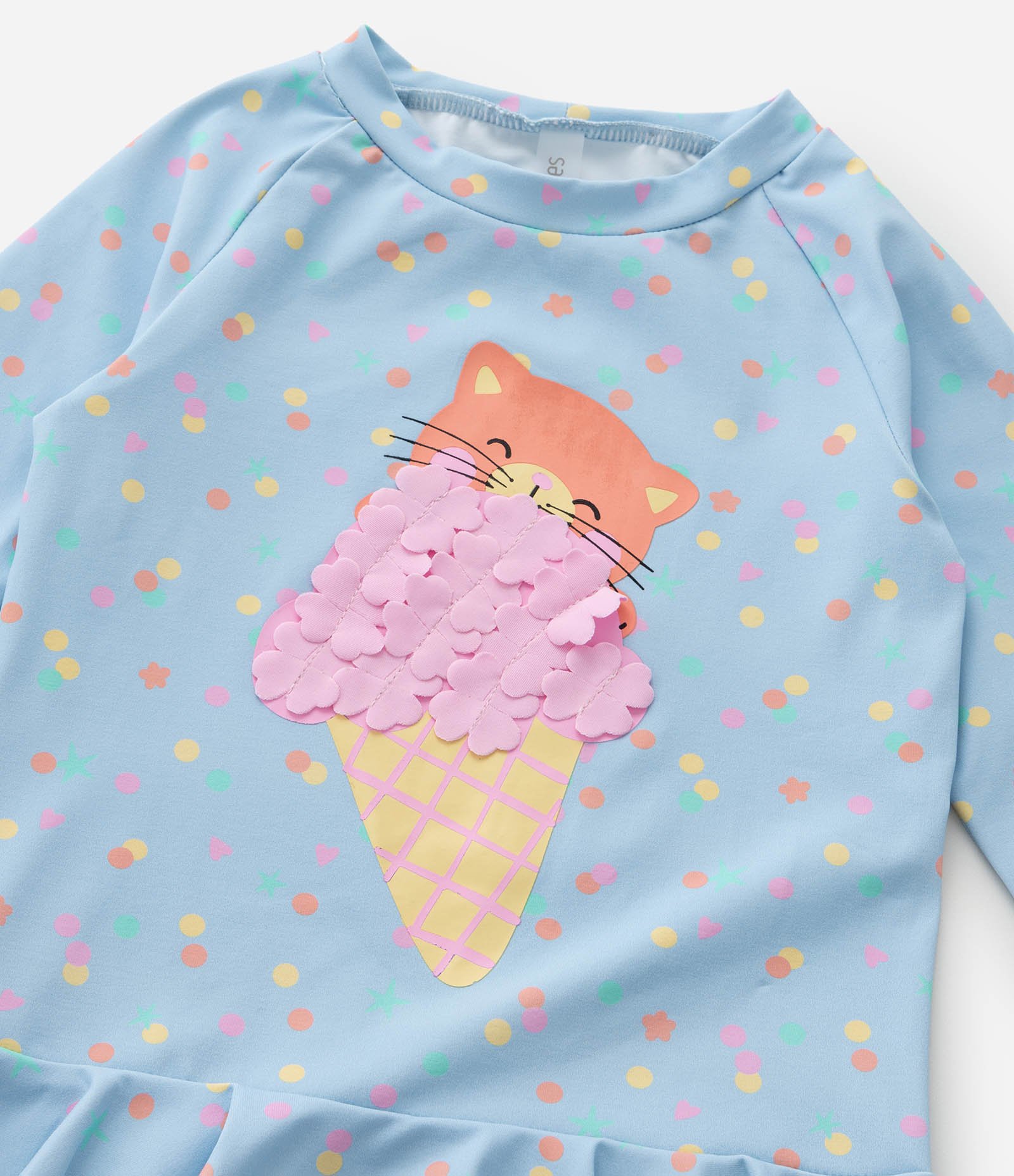 Conjunto Infantil com Proteção UV e Estampa Sorvetinho - Tam 1 a 4 Anos Sortido 5