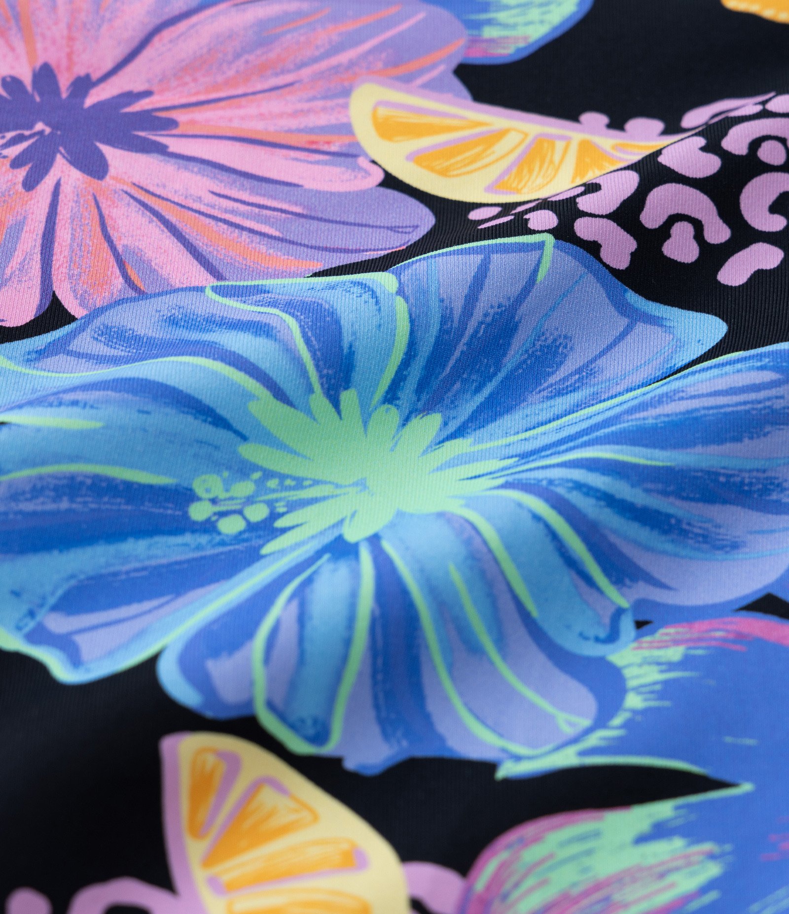 Maiô Infantil com Proteção UV e Estampa Floral - Tam 5 a 14 Anos Multicores 3