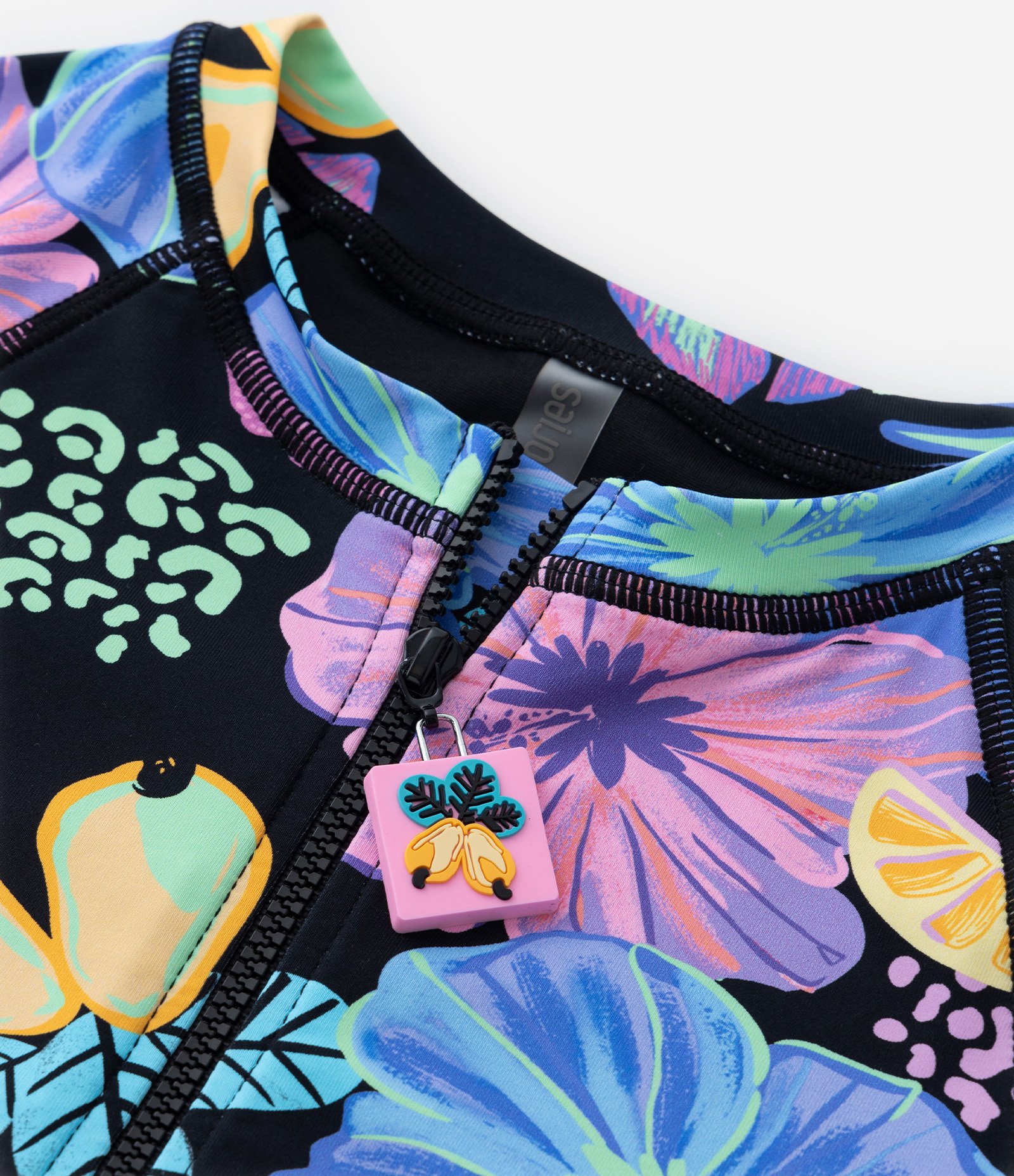 Maiô Infantil com Proteção UV e Estampa Floral - Tam 5 a 14 Anos Multicores 4